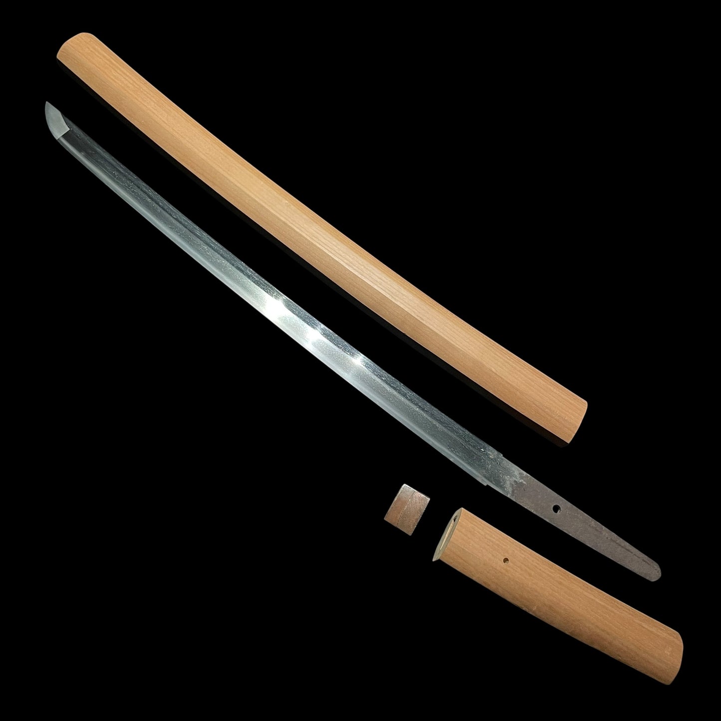 Konukahada 小糠肌 Wakizashi, Suguha 直刃, Edo period mumei