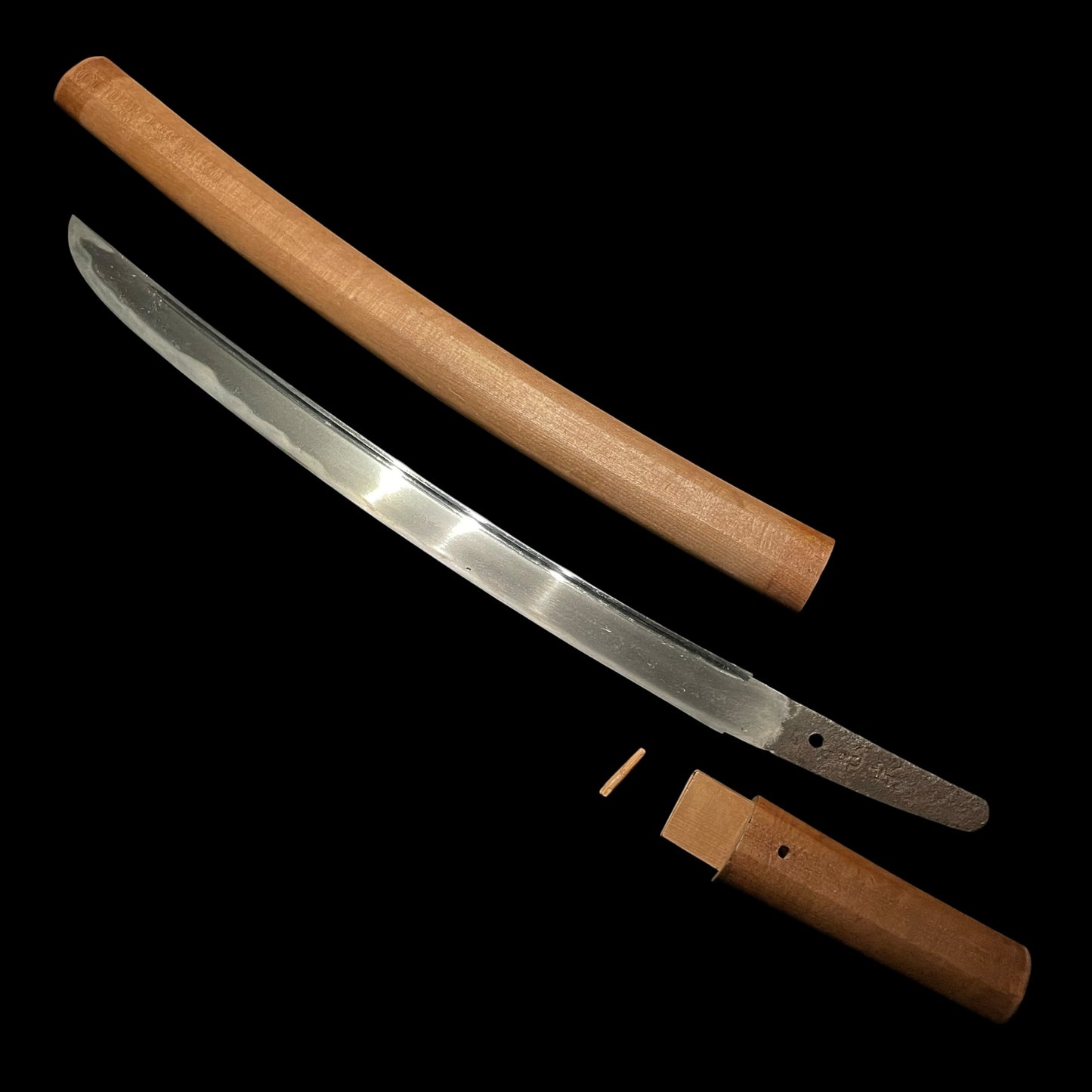 Masamune 正宗 signed Hirazukuri Wakizashi, Wide blade, Muromachi period