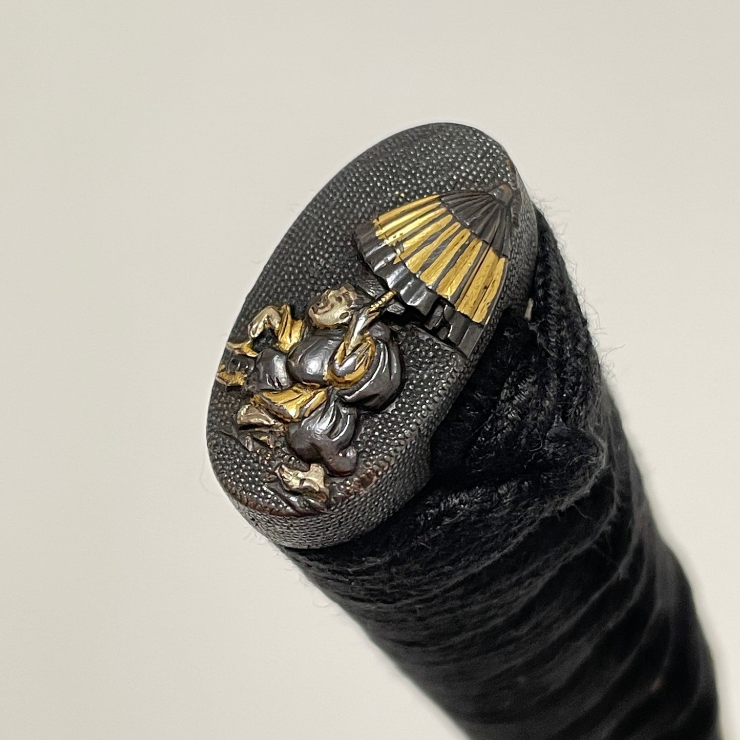 Sumiyoshi Fuchikashira 住吉縁頭 KATANA, Edo period mumei