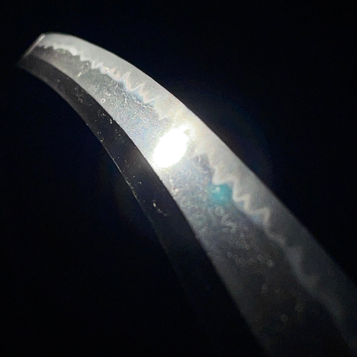 Gunomemidare 互目乱 Polished WAKIZASHI, Edo period mumei