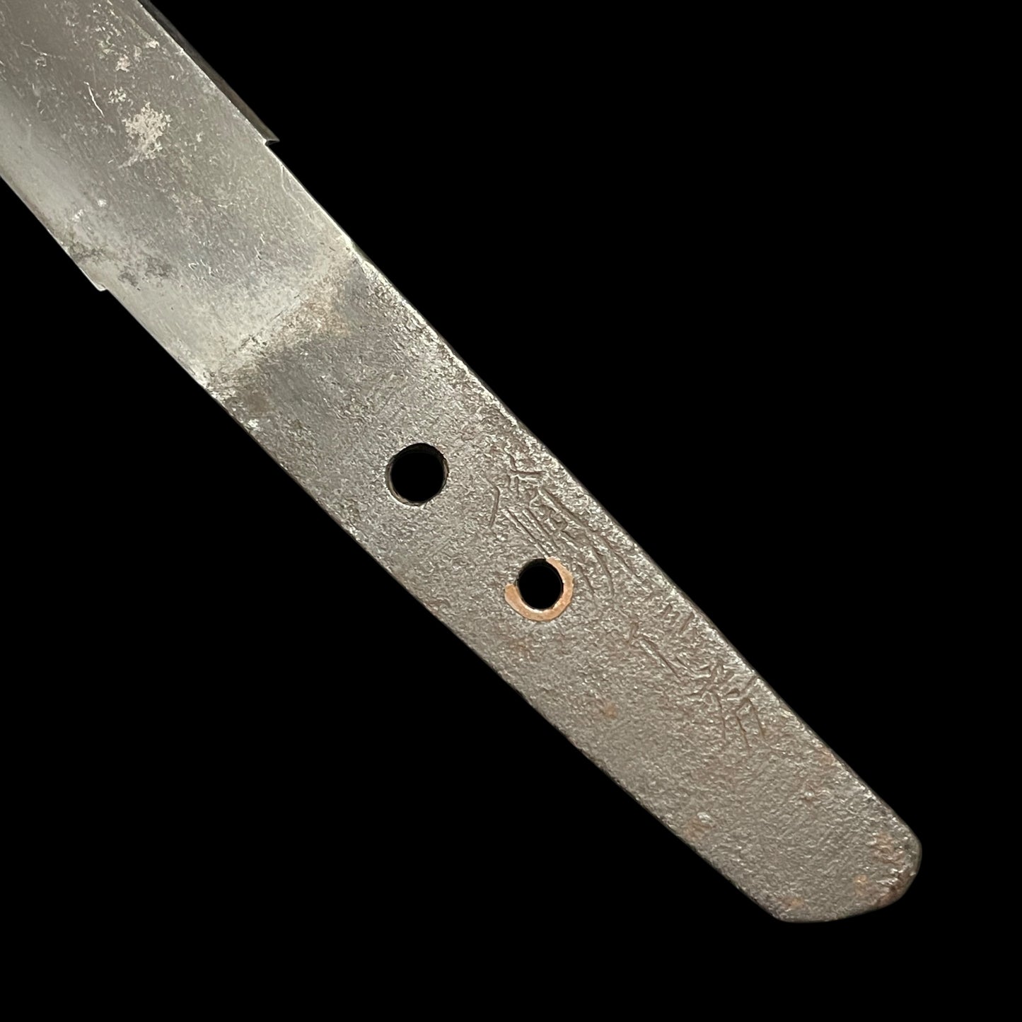 Bishu Nobufusa 備州信房 signed, Hirazukuri TANTO, In Kurosaya