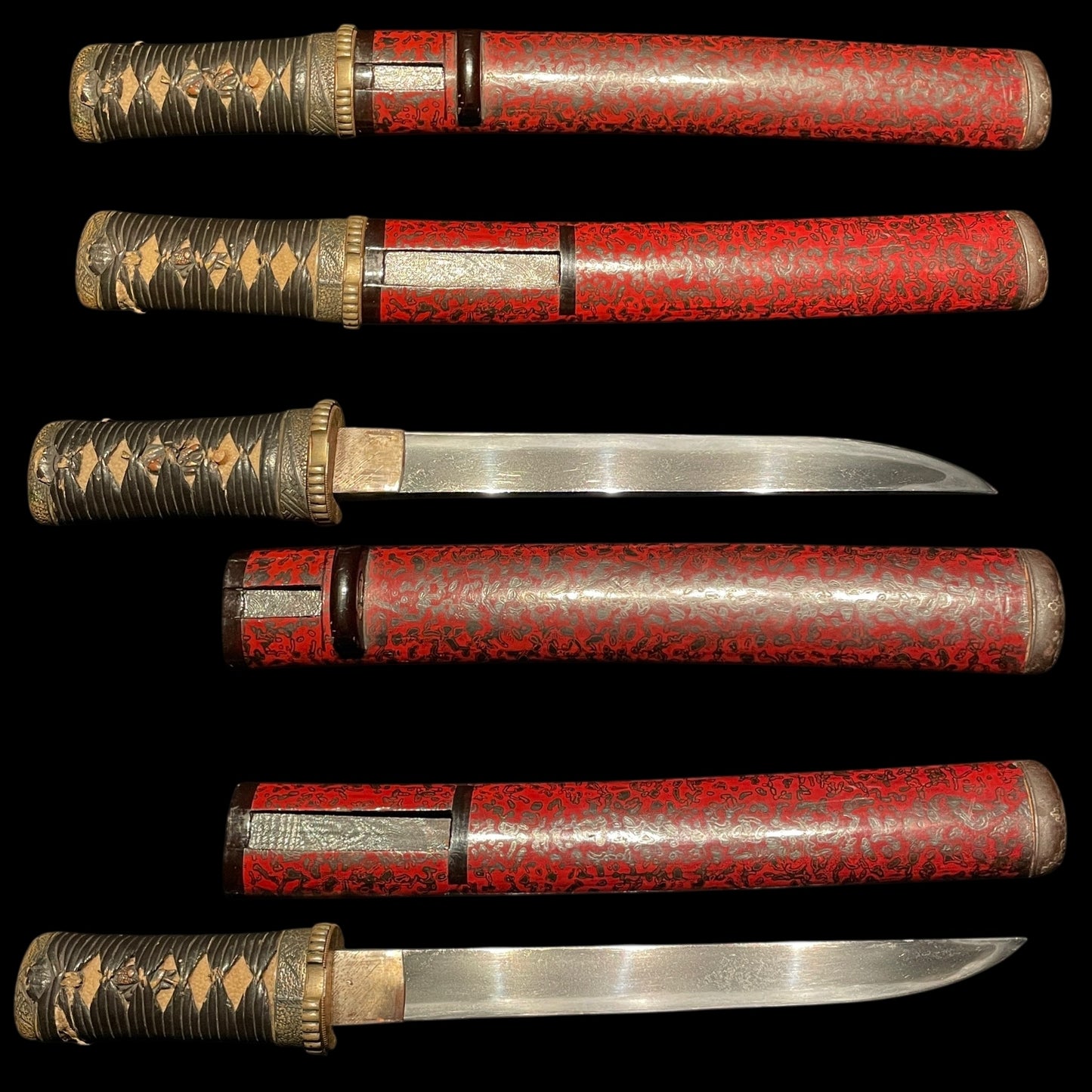Red TANTO in Matsushiro Koshirae 松代拵, Edo period