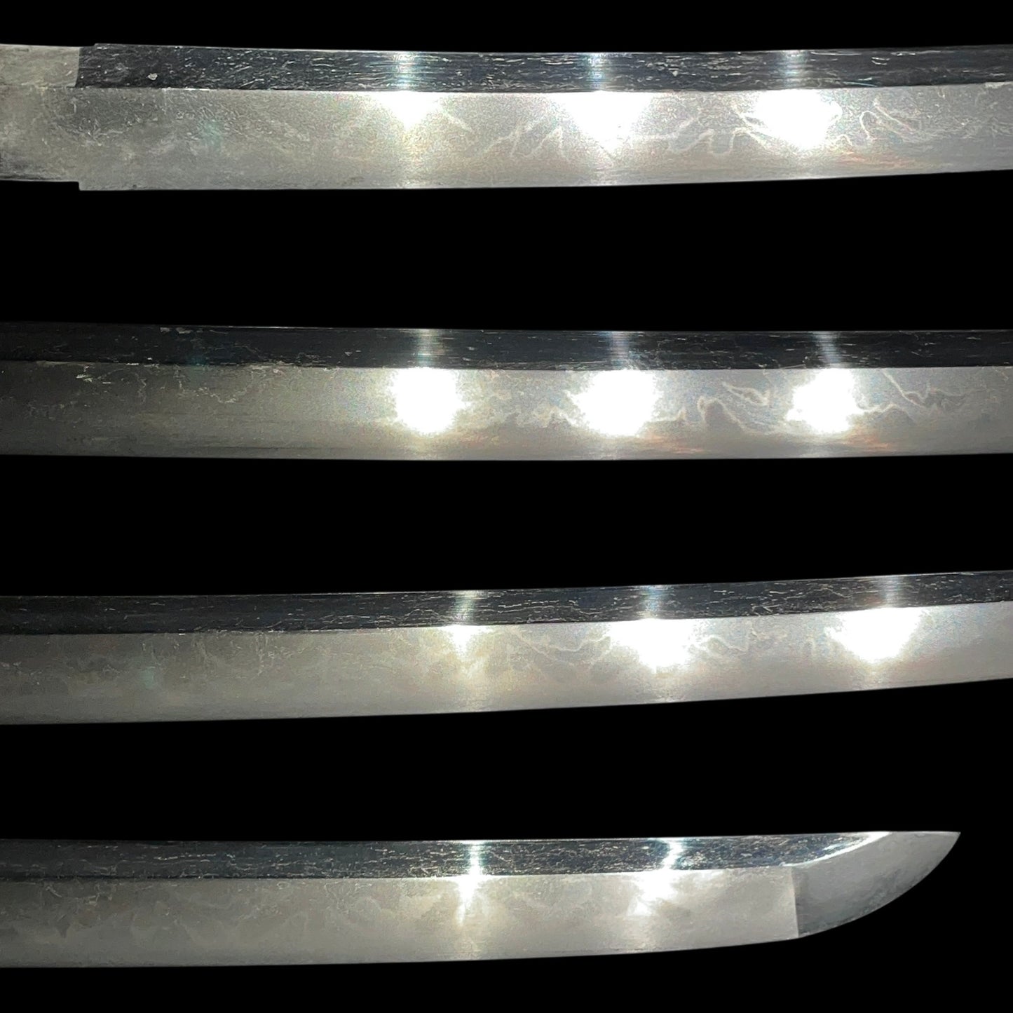 HITATSURA 皆焼 Yasuhiro signed Long WAKIZASHI, 江州彦根住藻柄子宗典 signed Fuchi