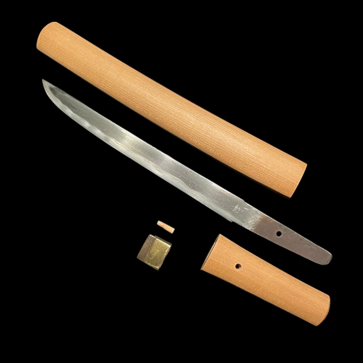 Hirazukuri TANTO in Shirasaya, Late Edo period mumei