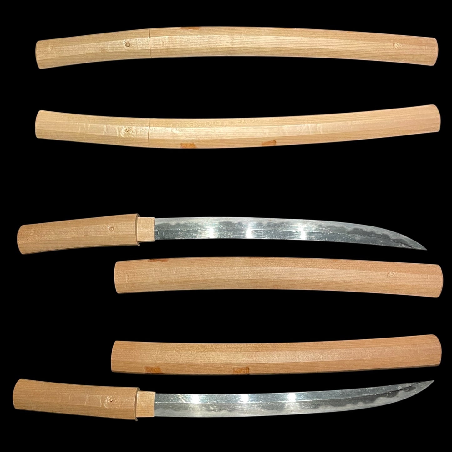 Shobuzukuri Wakizashi 菖蒲造脇差, Soden-Nakago 相伝茎, Muromachi period mumei