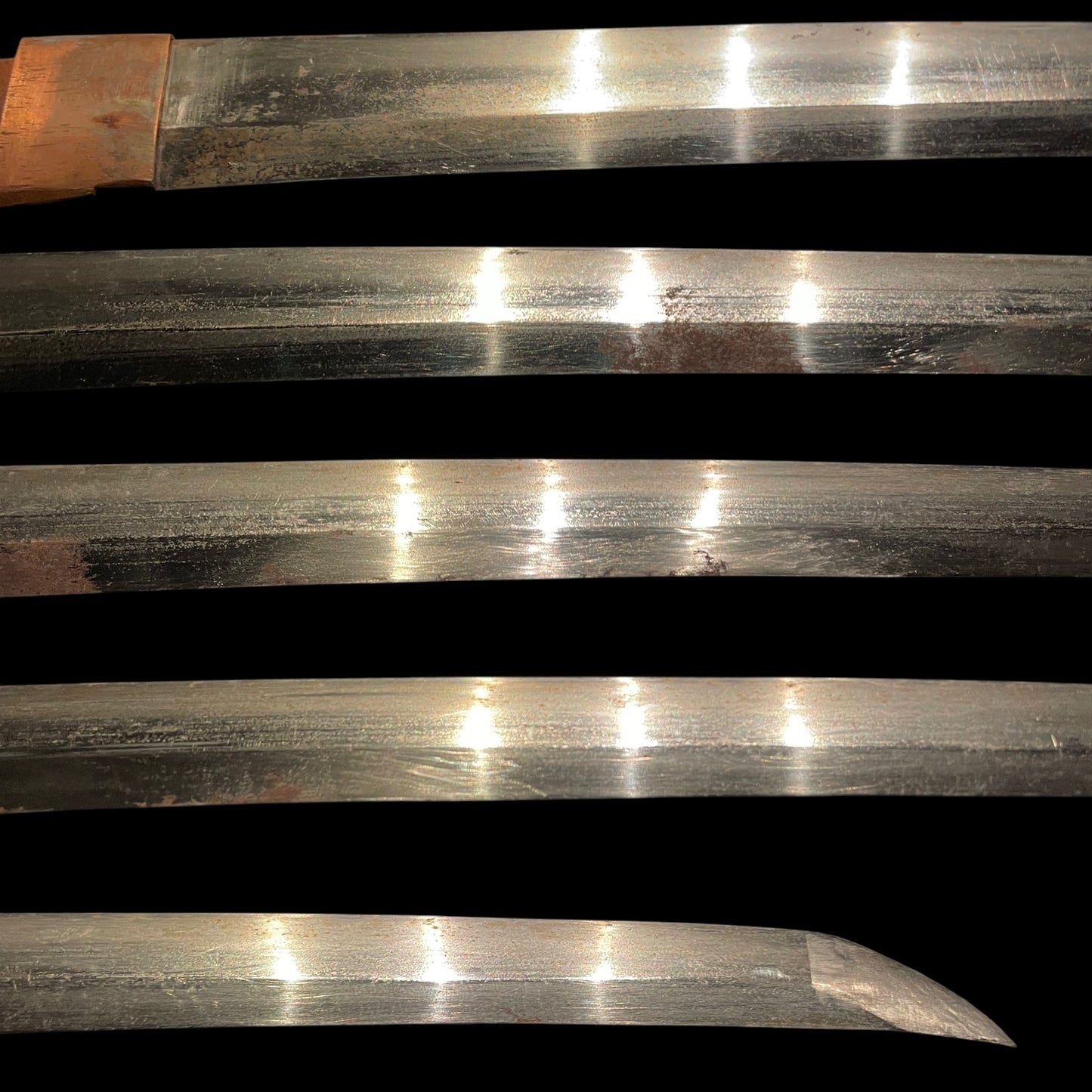 Ryakushiki Black GUNTO, 略式軍刀, Very Heavy blade, WW2 Japanese Army Officer Sword