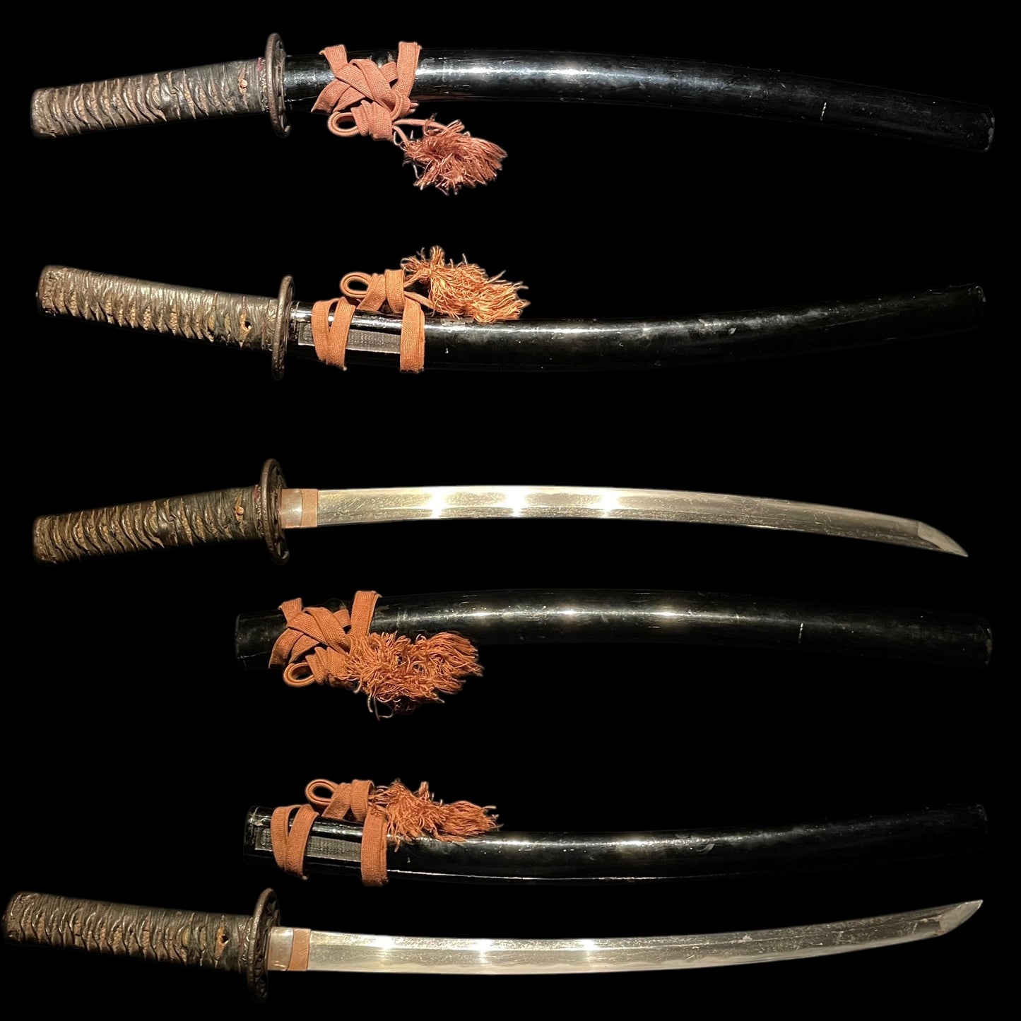 Midareba 乱刃 Wakizashi, Antique Japanese Samurai Sword Nihonto, Edo period