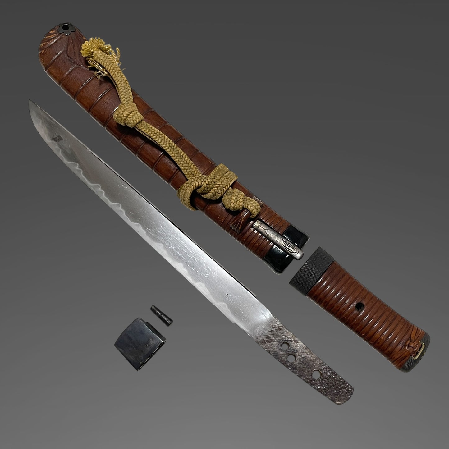 Shrimp Koshirae 海老拵 TANTO, with Kogai, Edo period mumei