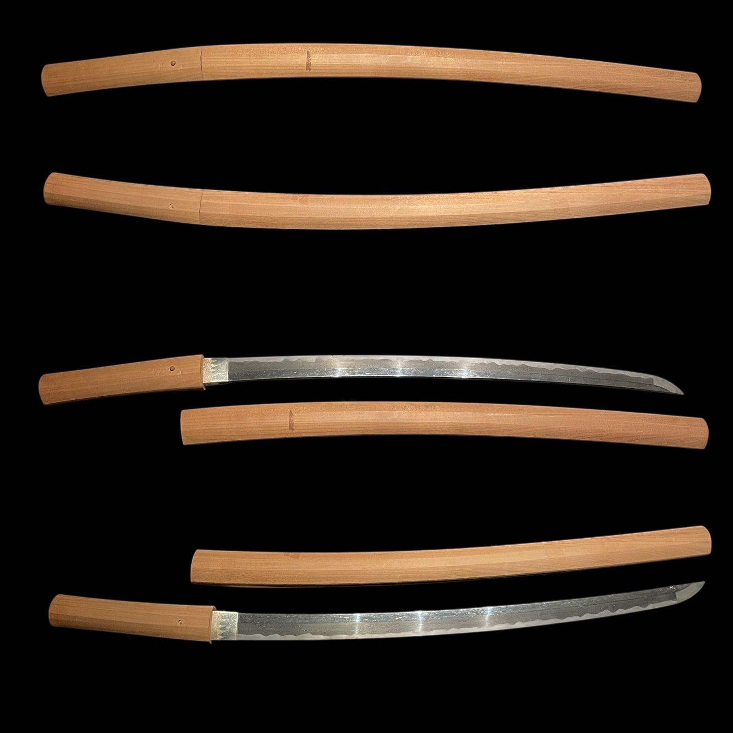 Good Jigane Long WAKIZASHI in Shirasaya, Edo period mumei