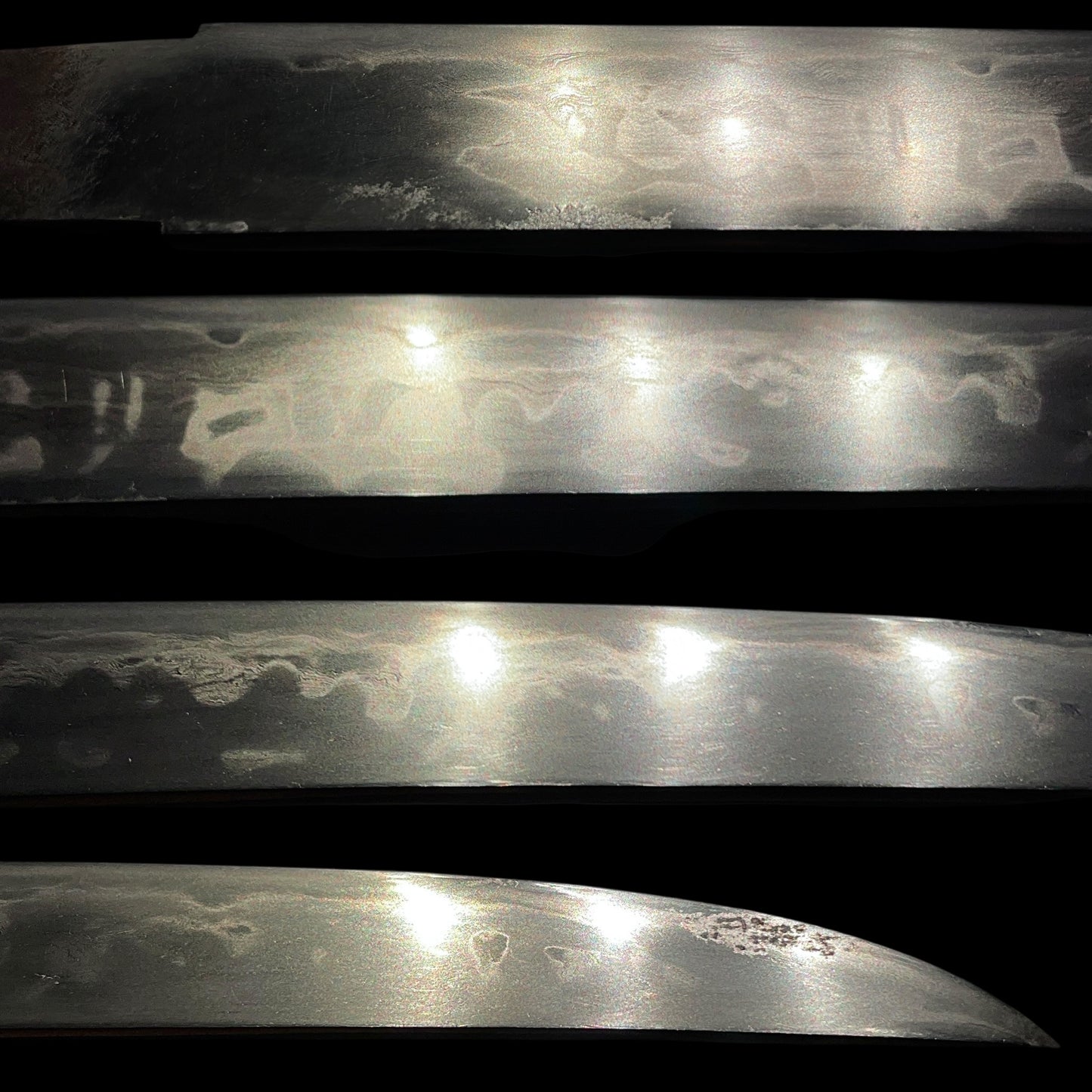 HITATSURA 皆焼 TANTO, Daruma Kashira, Signed Tsuba, Copper Fittings with Kozuka