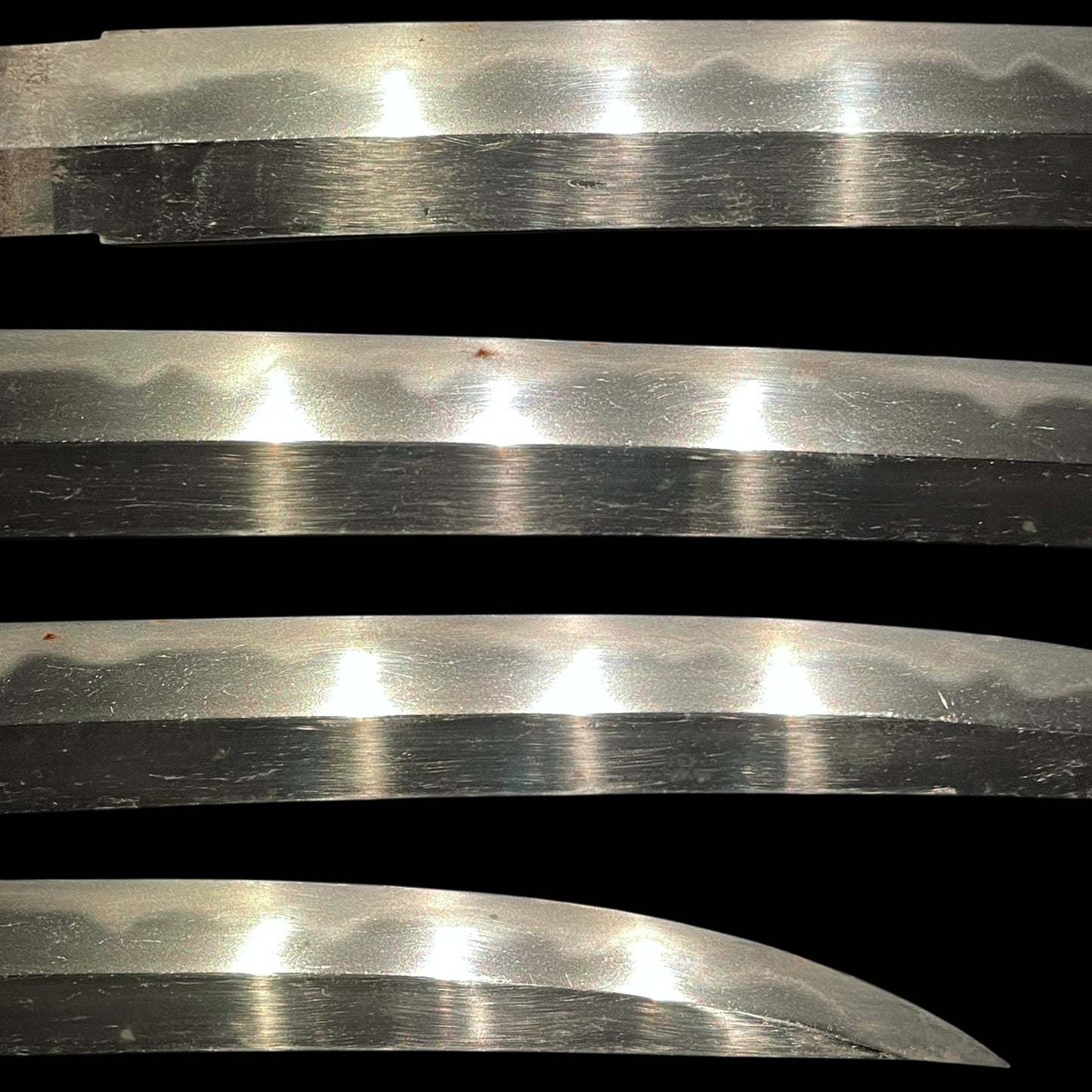 Shobuzukuri Wakizashi 菖蒲造脇差, Soden-Nakago 相伝茎, Muromachi period mumei