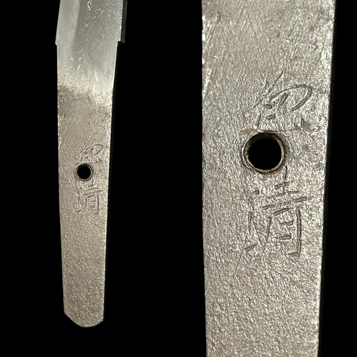 Unokubi-Zukuri 鵜首造 Wakizashi, Kanekiyo 兼清 signed, Muromachi period