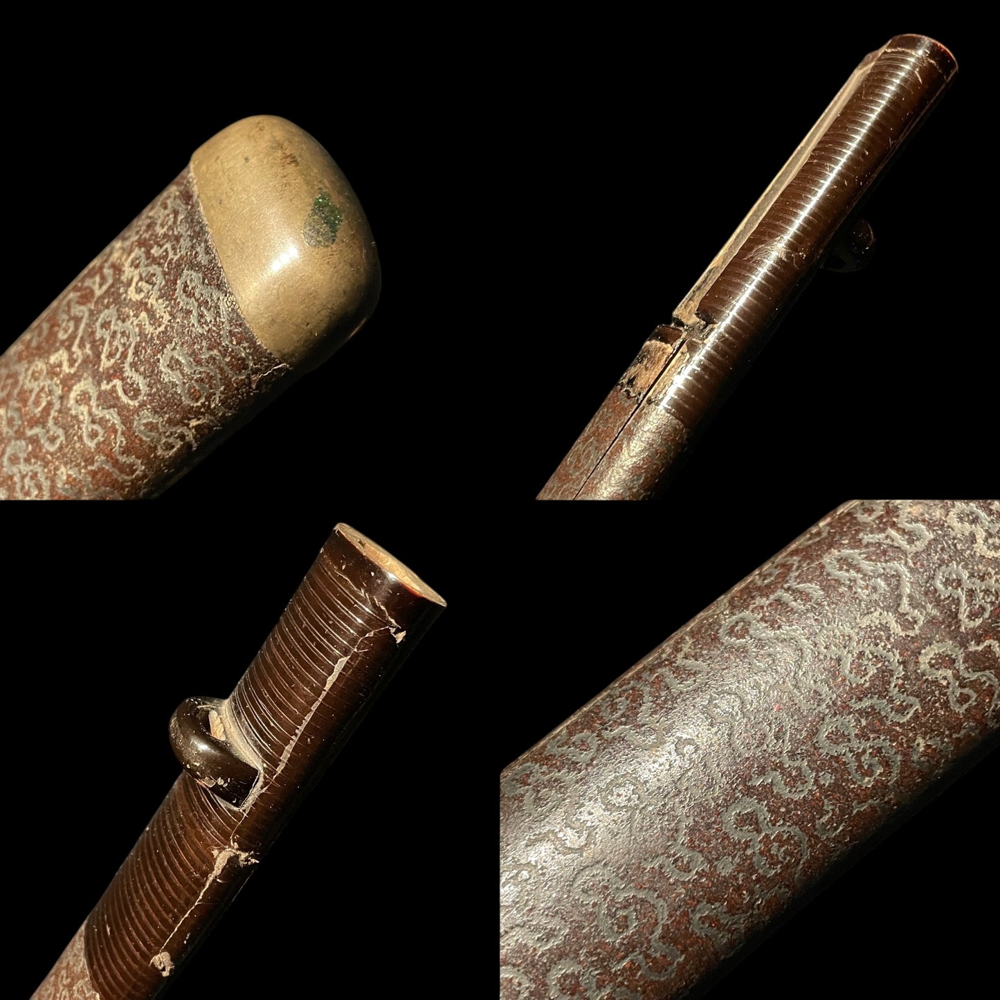 Darum Kashira 達磨頭 TANTO, Copper Fittings, Edo period mumei