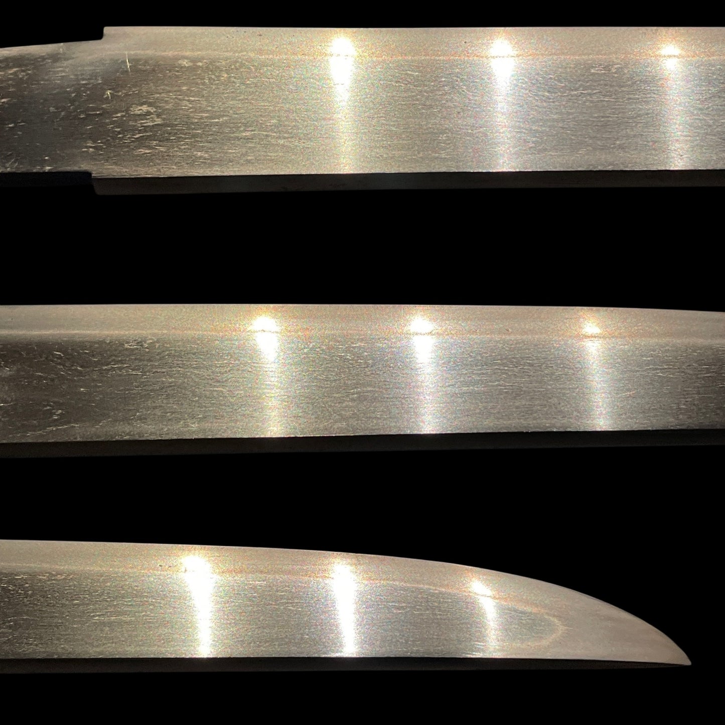 Red Tanto with Kozuka, Mouse Menuki, Masame-Hada 柾目肌 Edo period mumei