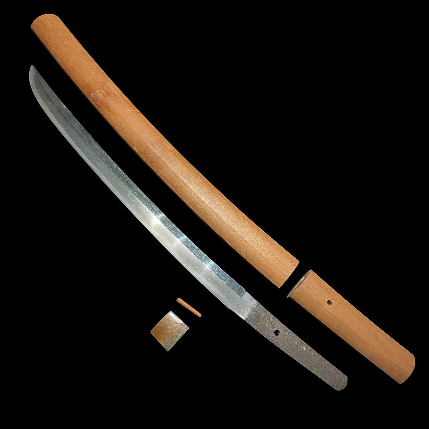 Shobuzukuri Wakizashi 菖蒲造脇差, Osafuneju Katsumitsu 長船住勝光 signed, Muromachi period