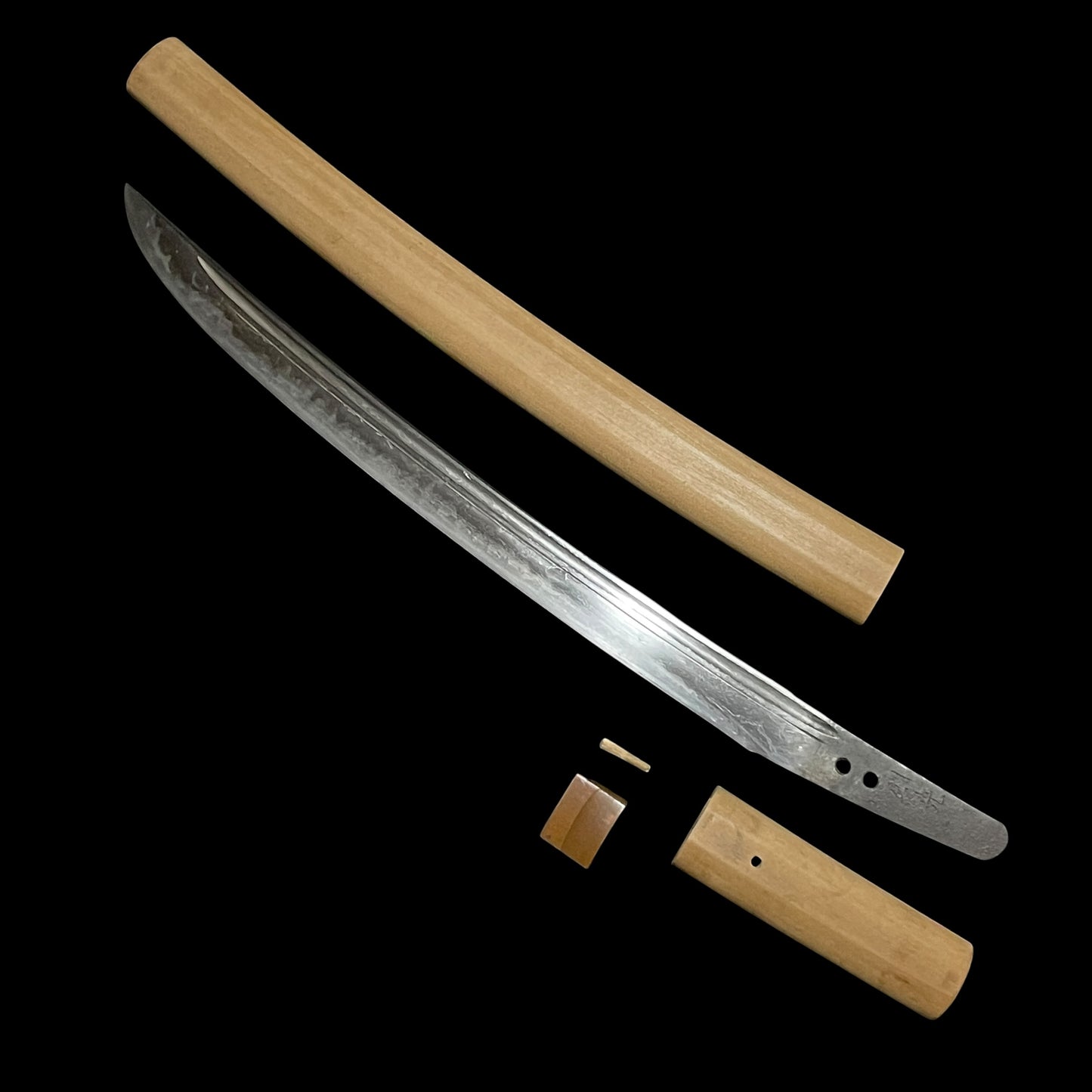 Hirazukuri DANBIRA 段平 Wakizashi, Norimitsu 則光 signed, Very wide blade, Muromachi period