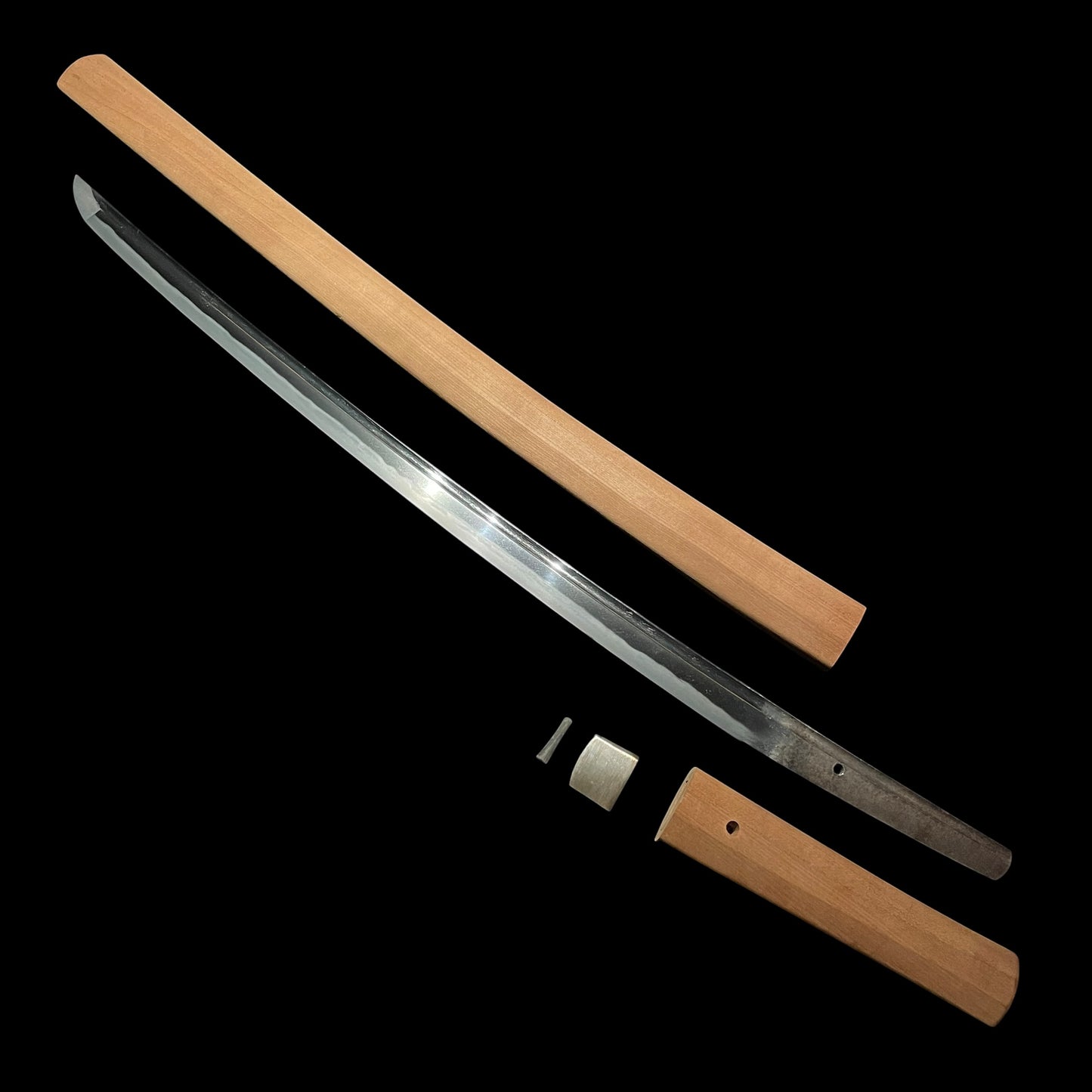 Kakitoshi Long Wakizashi, Bo-hi 棒樋 blade, Edo period mumei