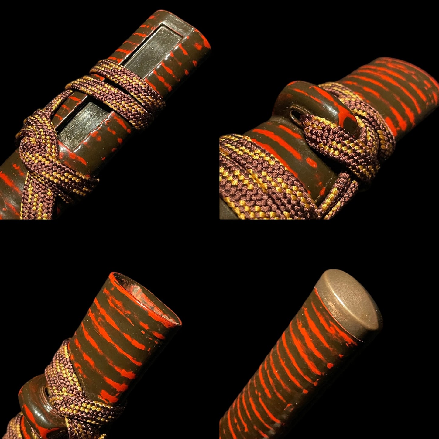 Banshuju Munenaga 播州住宗長 signed Red Wakizashi, with Kozuka, Edo period