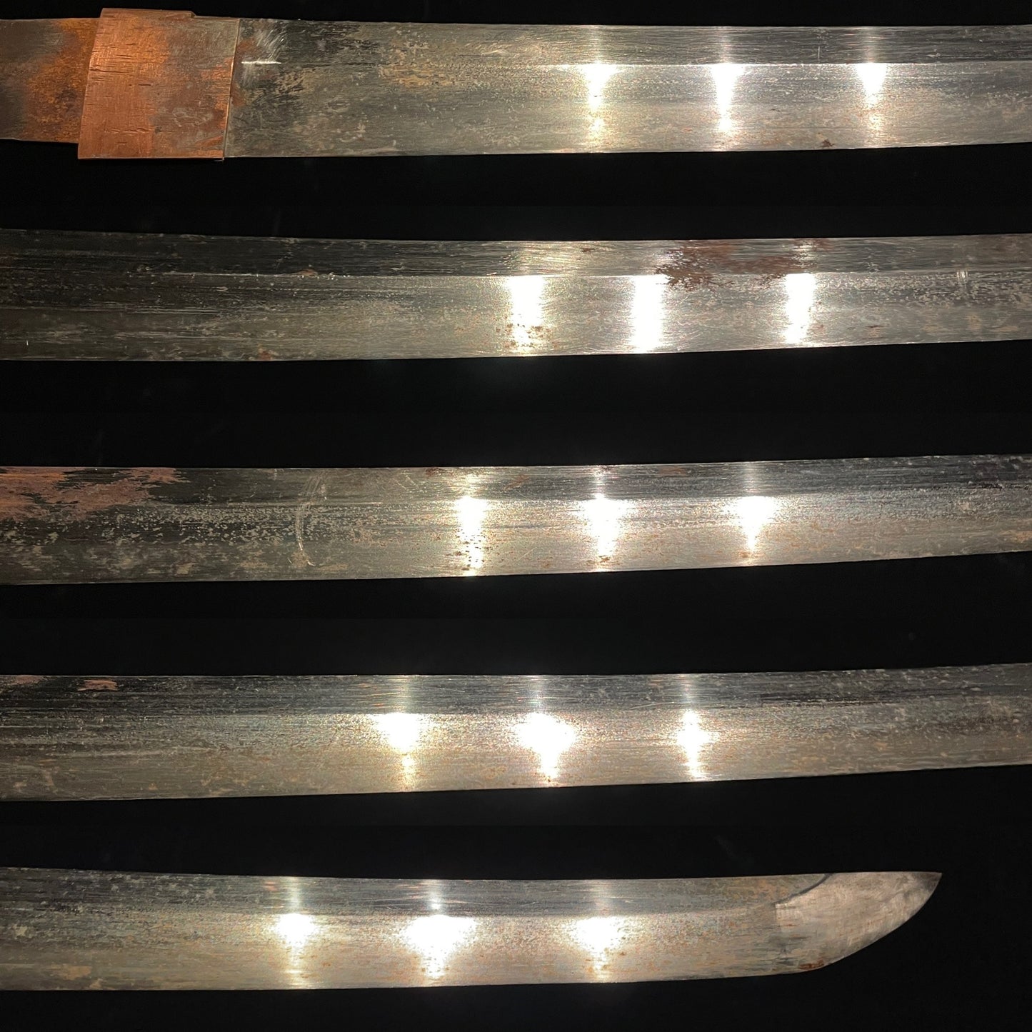 Ryakushiki Black GUNTO, 略式軍刀, Very Heavy blade, WW2 Japanese Army Officer Sword