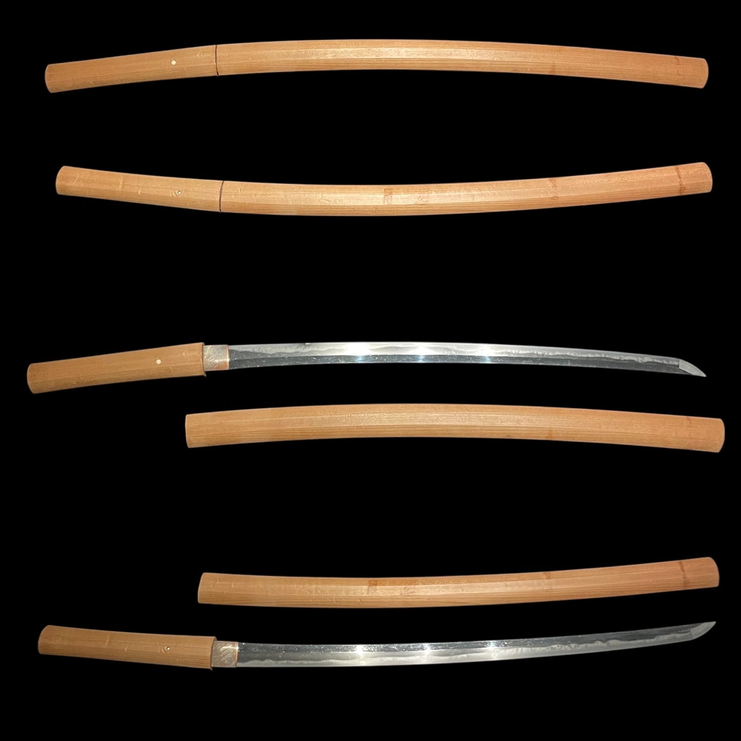 Amazing Choji Hamon 丁子刃文 Long WAKIZASHI, Edo period mumei