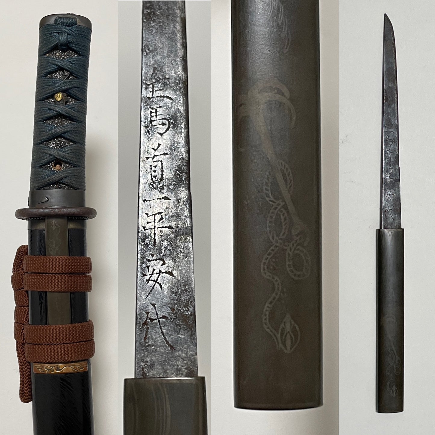 Jumyo 寿命 TANTO, Two certificates, with Kozuka, KOTO Muromachi period