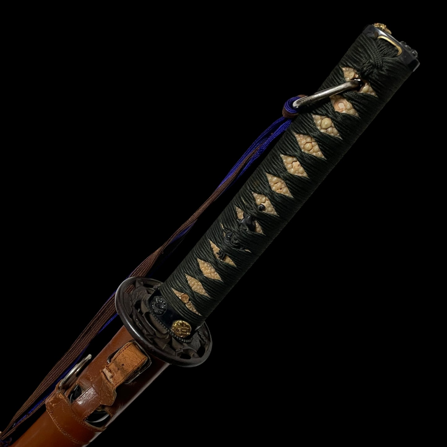 Dragon Fittings Ryakushiki-GUNTO 龍一作略式軍刀, Blade is Edo Wakizashi, with Tassel