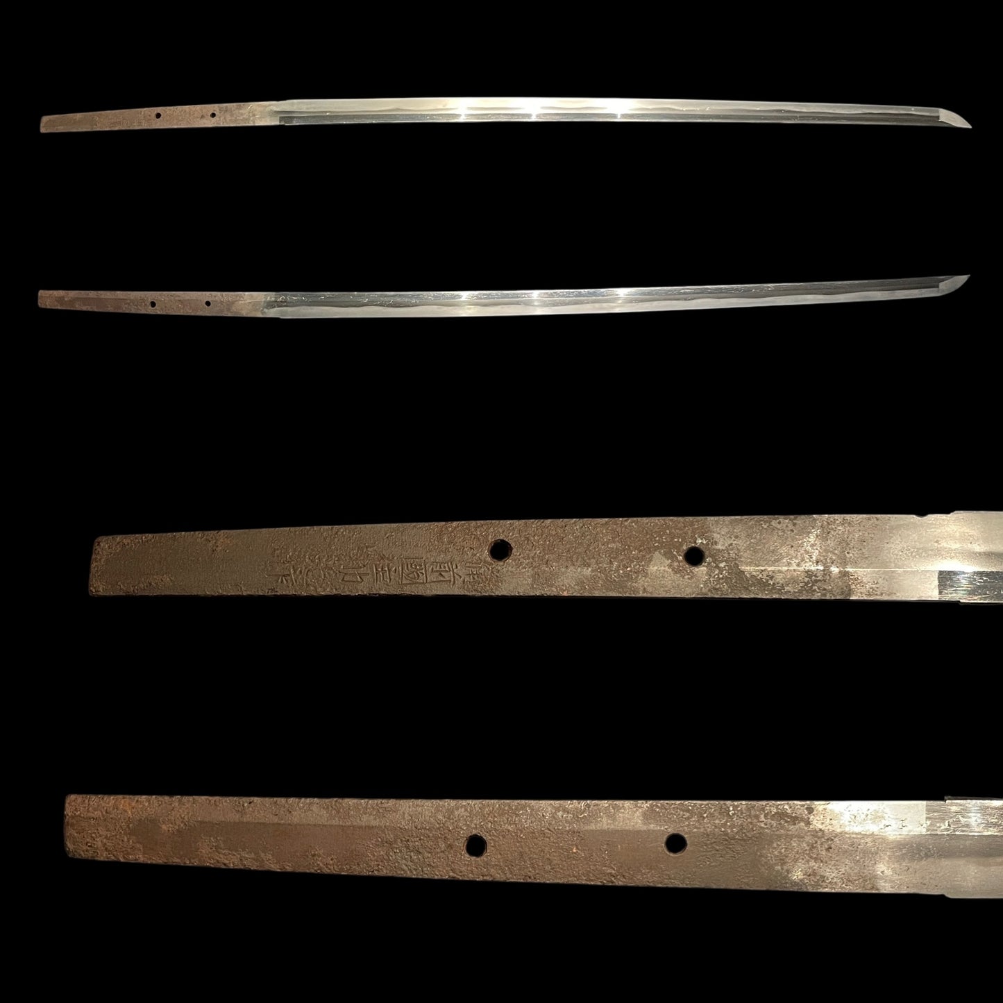 Sinobigatana 忍刀, Ninja Sword, Straight blade, Bizenkokuju Sukemitsu signed
