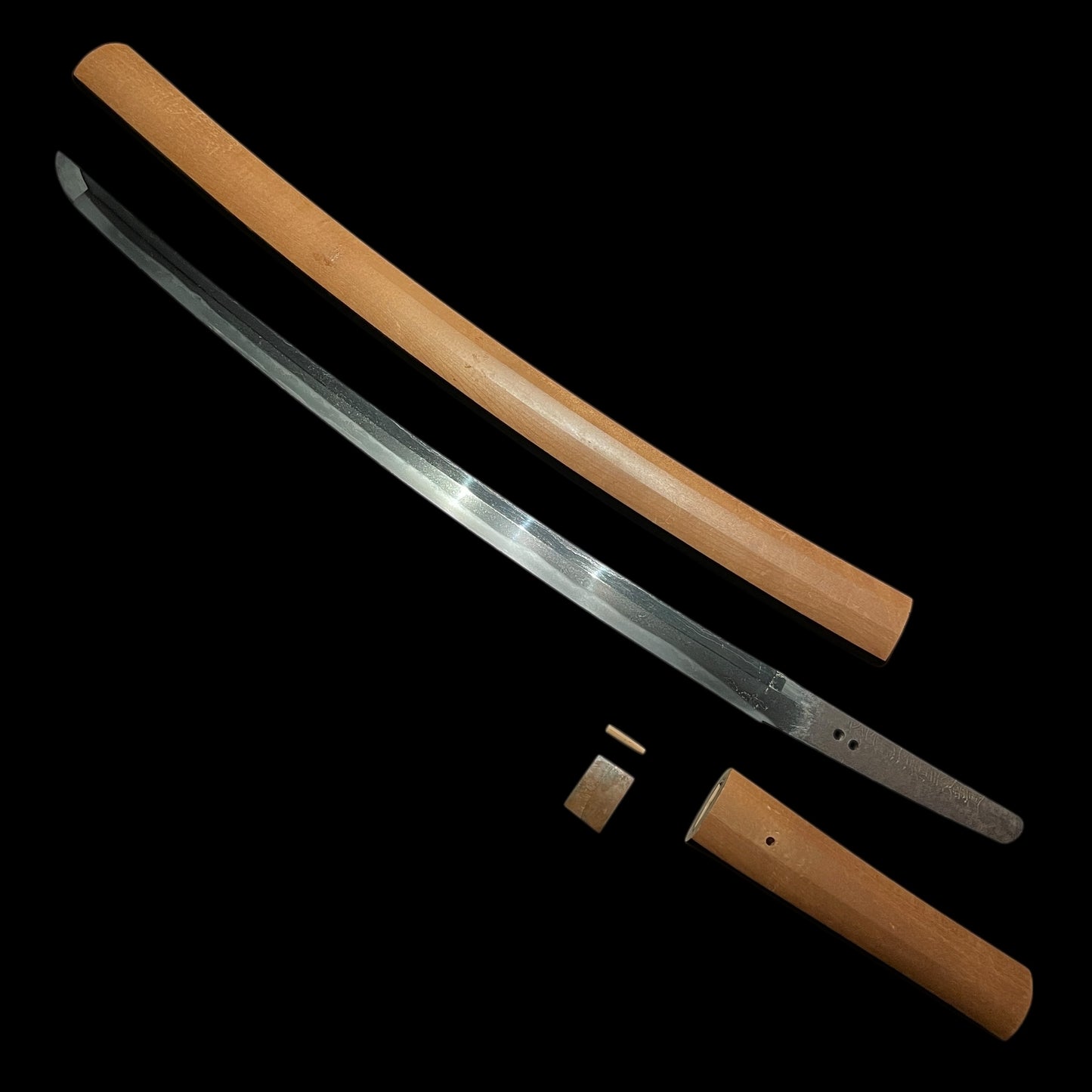 Daihoshi Hokkyo Rai Kinmichi 大法師法橋来金道 signed Long WAKIZASHI, Edo period