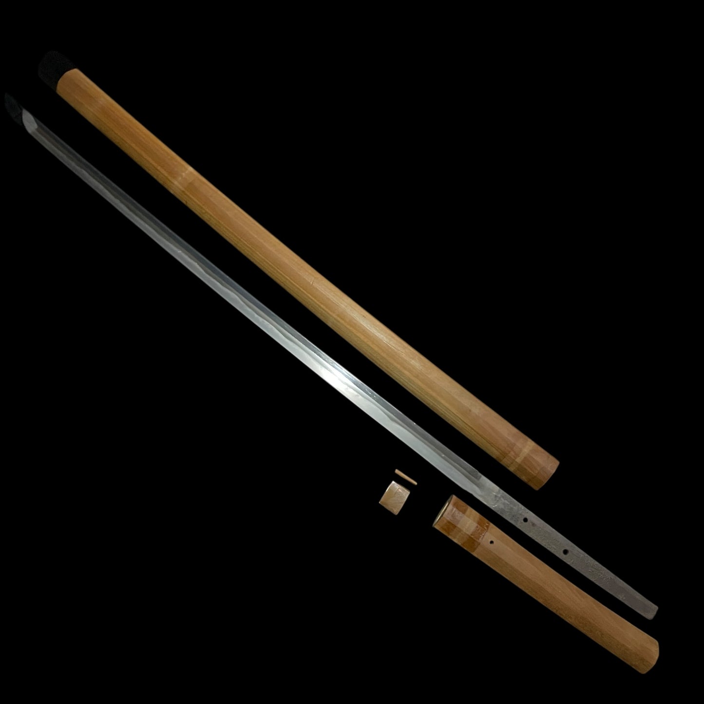 Sinobigatana 忍刀, Ninja Sword, Straight blade, Bizenkokuju Sukemitsu signed