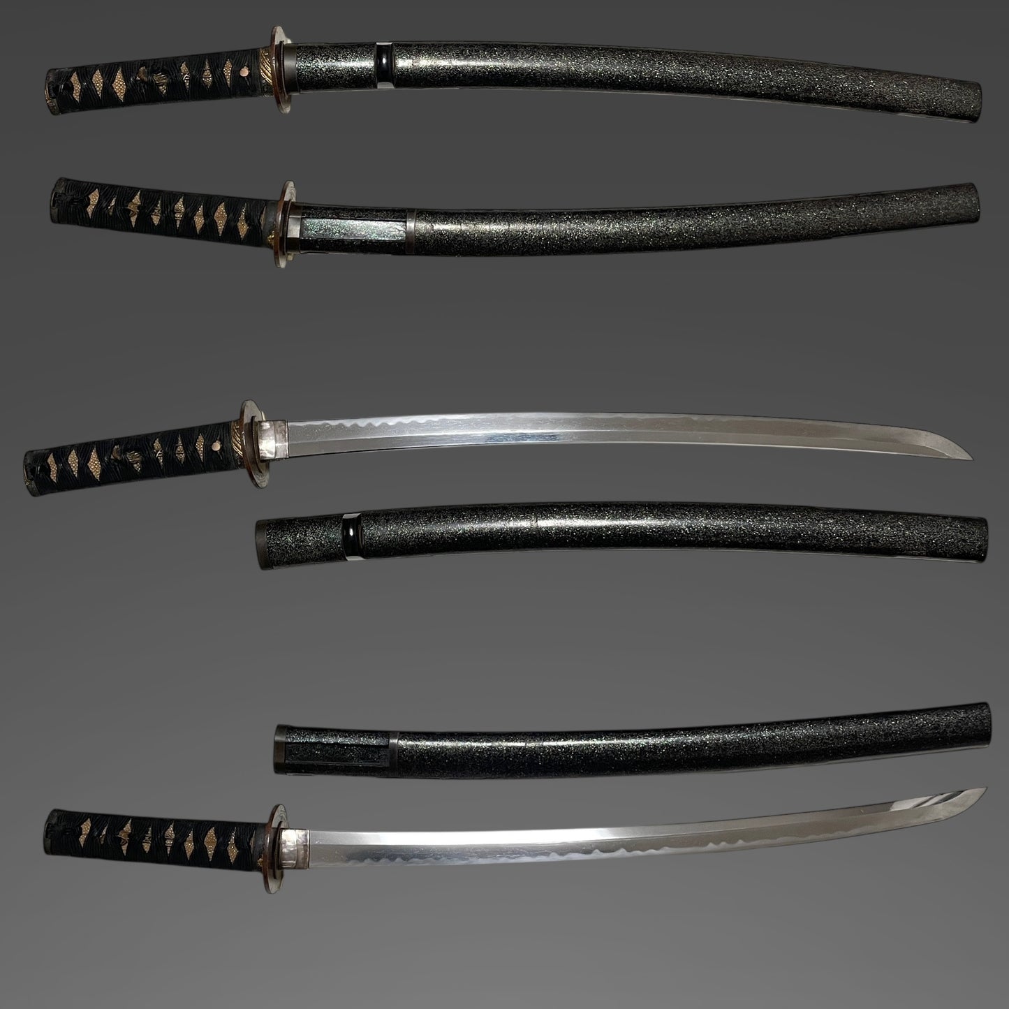 Samurai Fuchikashira 武者縁頭, Long Wakizashi, Suekoto 末古刀, Late Muromachi period
