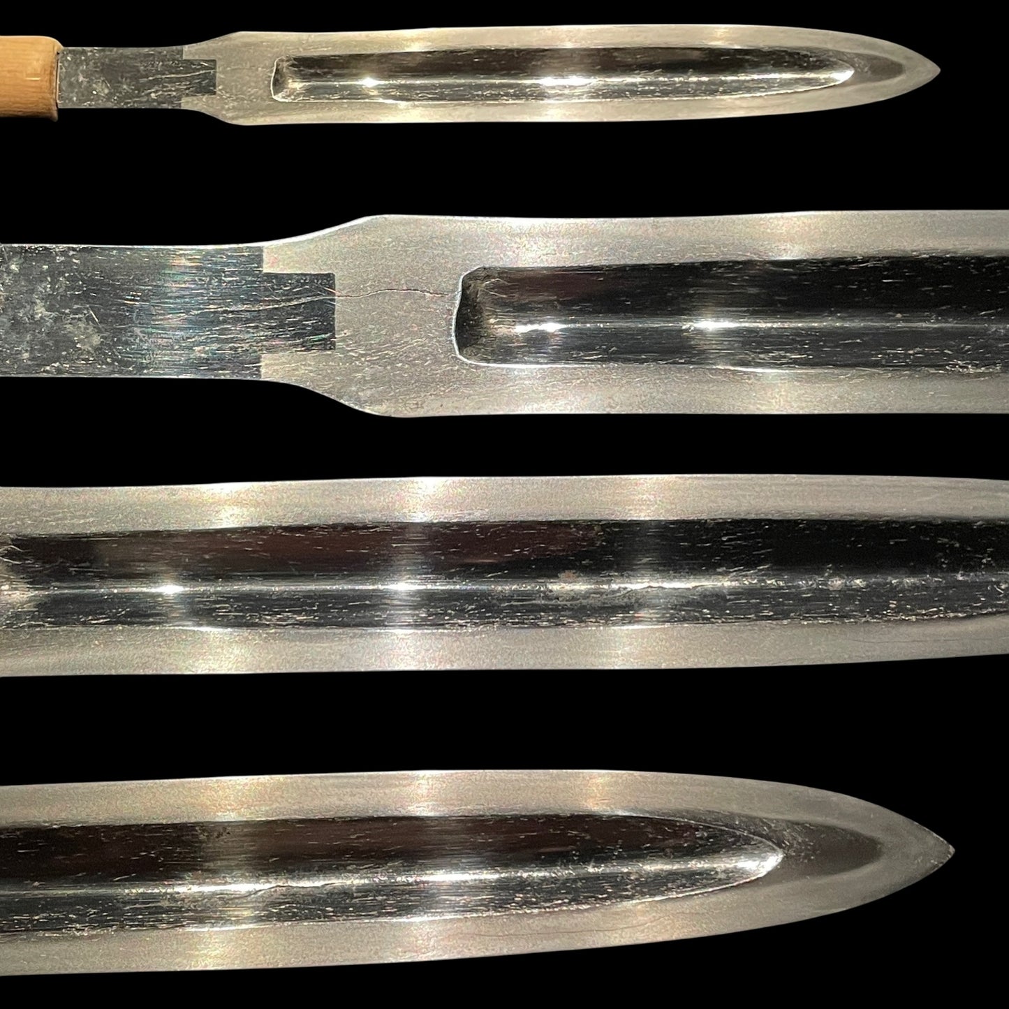 KOTO Hirasankaku-Yari 平三角槍 in Shirasaya, Long Kerakubi, Muromachi period mumei