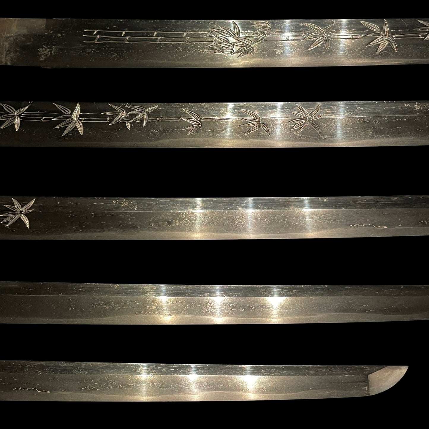 HIRIMONO 彫物 KATANA,笹竹 Sasatake Bamboo, Hizenkokuju Tadahiro 肥前國住忠廣 signed, Edo period