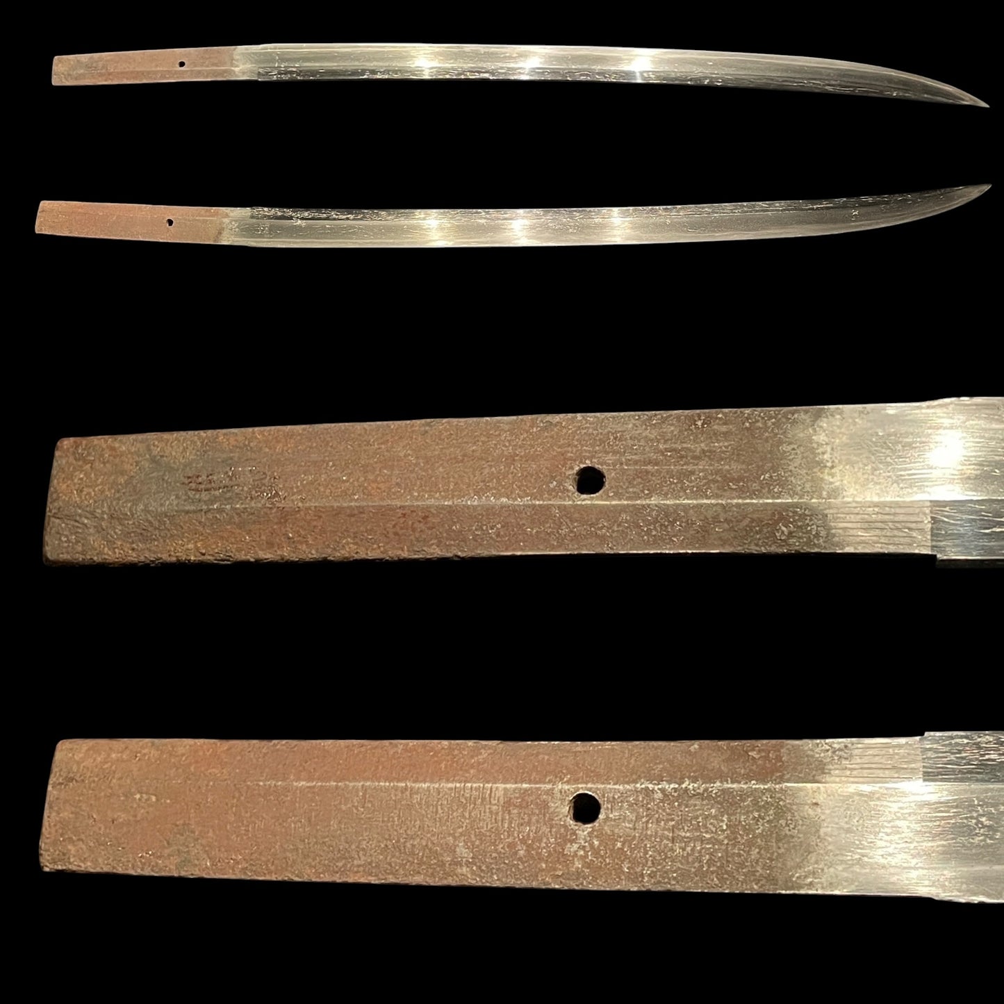 Nagamaki Naoshi Style Wakizashi, Kaifu 海部, Muromachi period, NBTHK Certificate