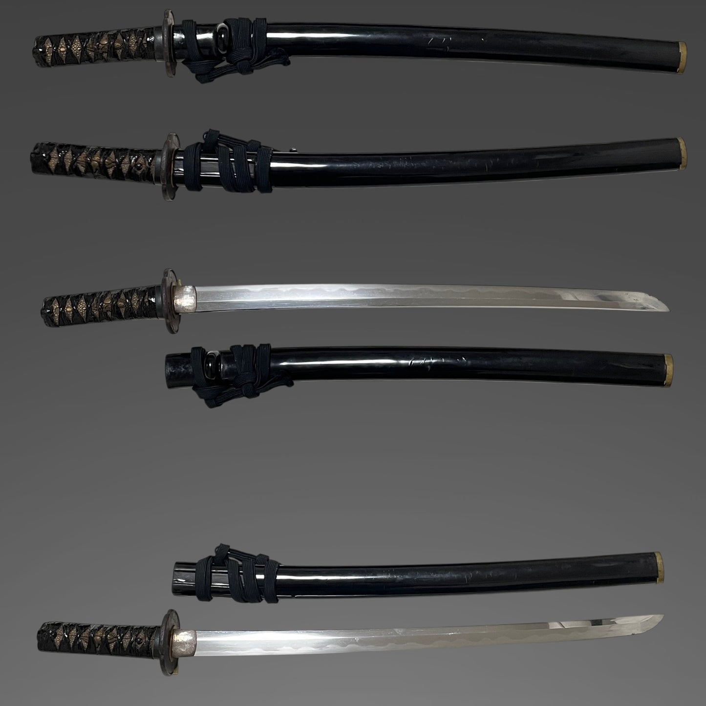 Hidanokami Fujiwara Ujifusa 飛騨守藤原氏房 signed Wakizashi, Horsetail Tsuba, Early Edo period