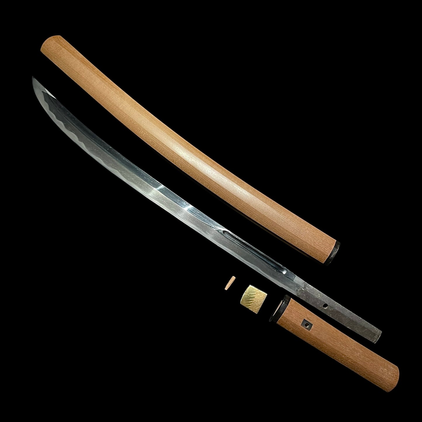 Long NAGINATA-NAOSHI 薙刀直し WAKIZASHI, Muromachi period mumei