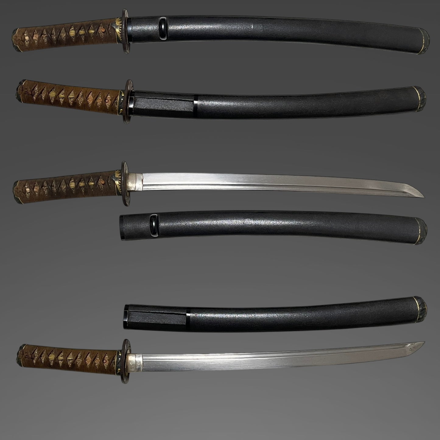 Mt.Fuji 富士山 Fittings Short WAKIZASHI, Edo period mumei
