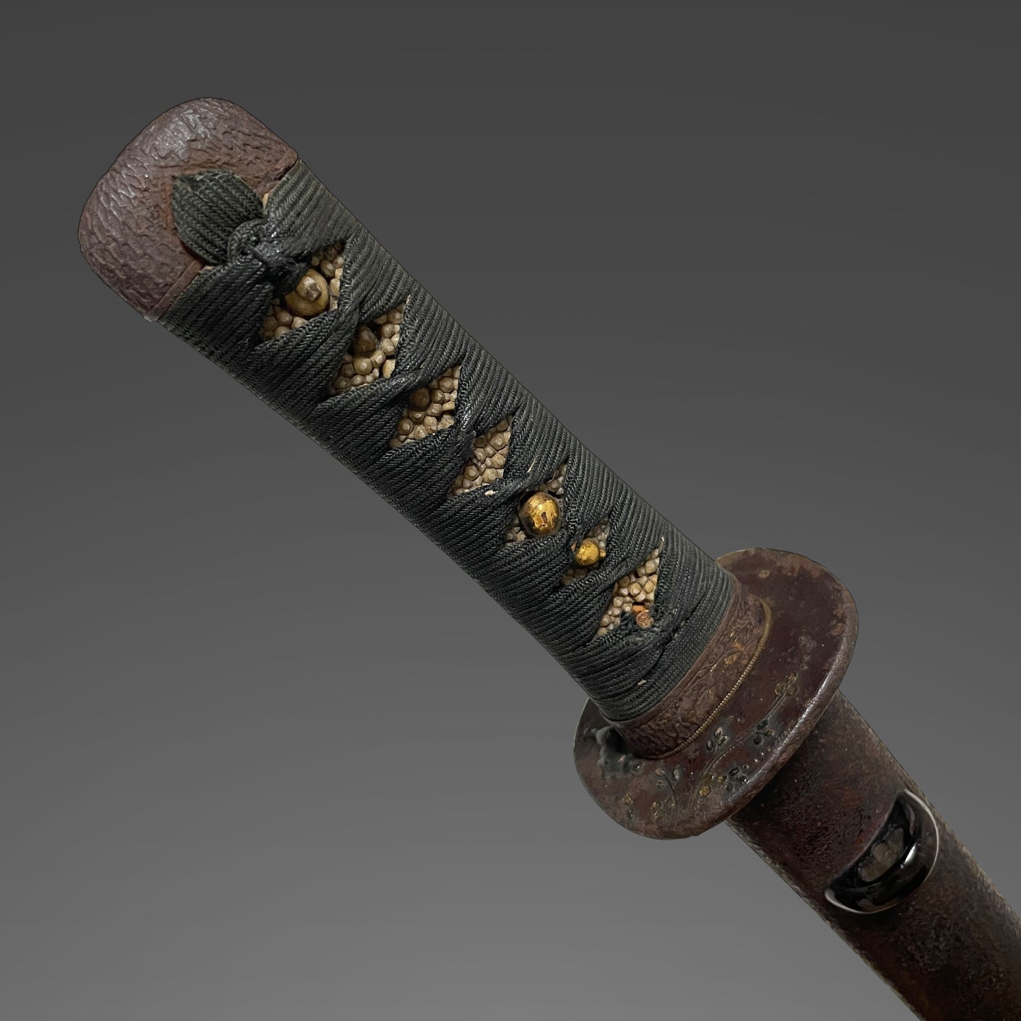 Sunnnobi-TANTO 寸延短刀, Puppy Tsuba and Tiger Kozuka, Late Edo period mumei