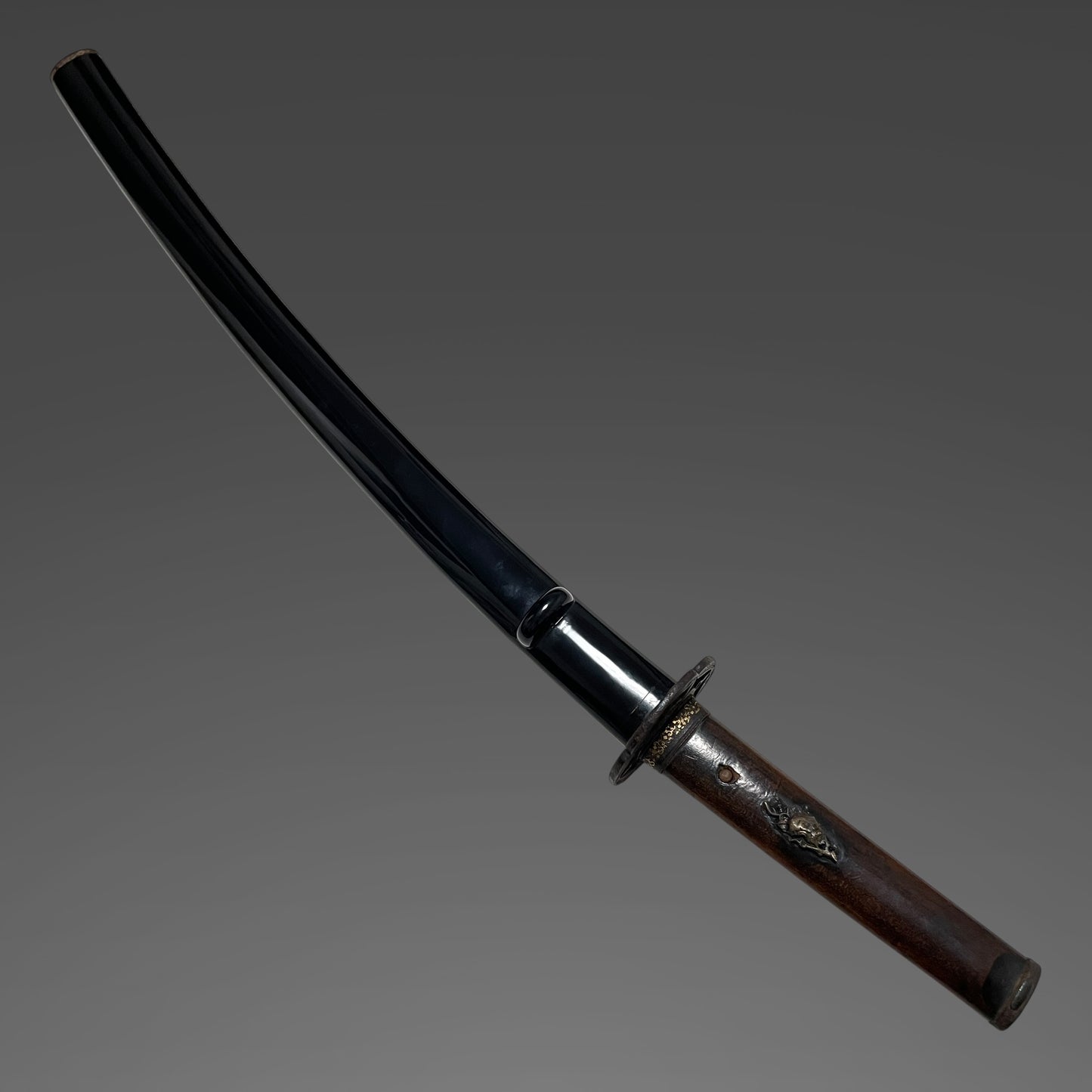 Bizenkokuju Osafune Sukesada signed Wakizashi, Katakitsuka-Koshirae 堅木柄拵, Muromachi period