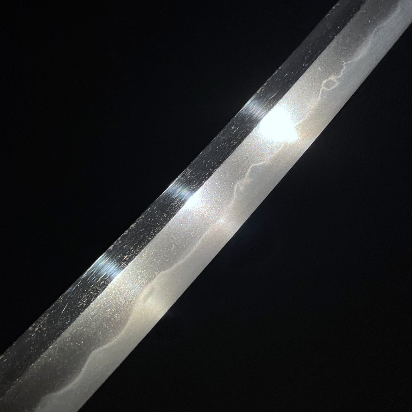 Large Kissaki Wakizashi, Shell Fuchikashira 貝縁頭, Edo period mumei