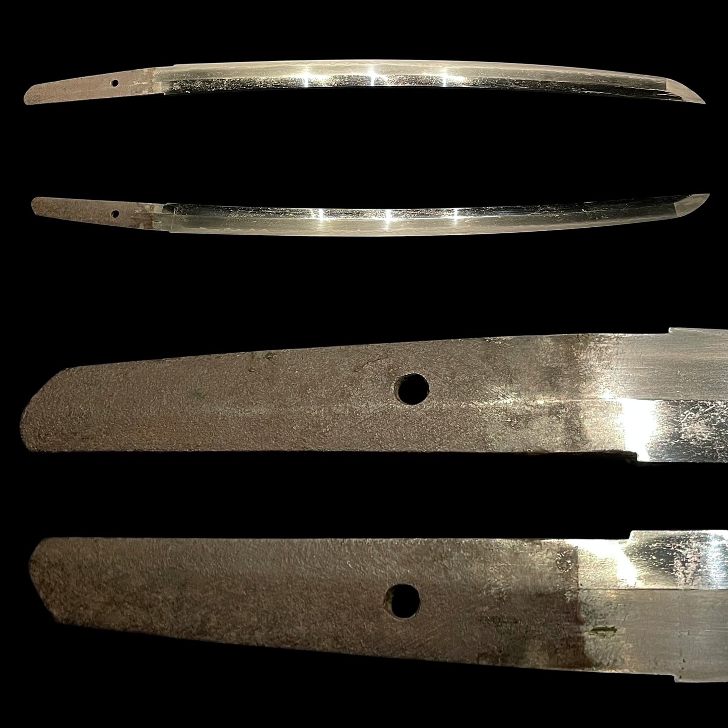 Black Short Wakizashi, Edo period mumei