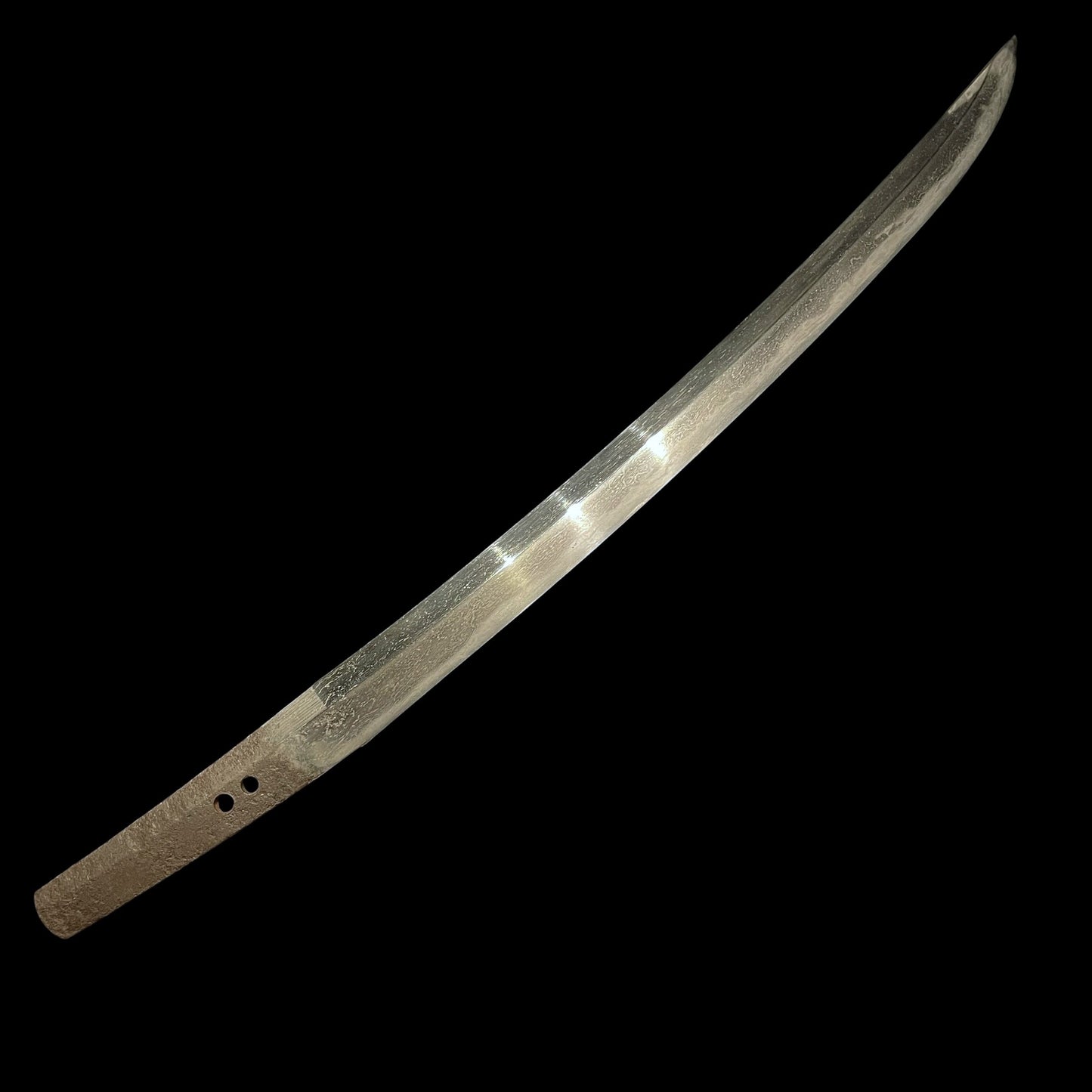 Naginata Naoshi Style Wakizashi, Iemasa 家正 signed, Wide Blade, Muromachi period