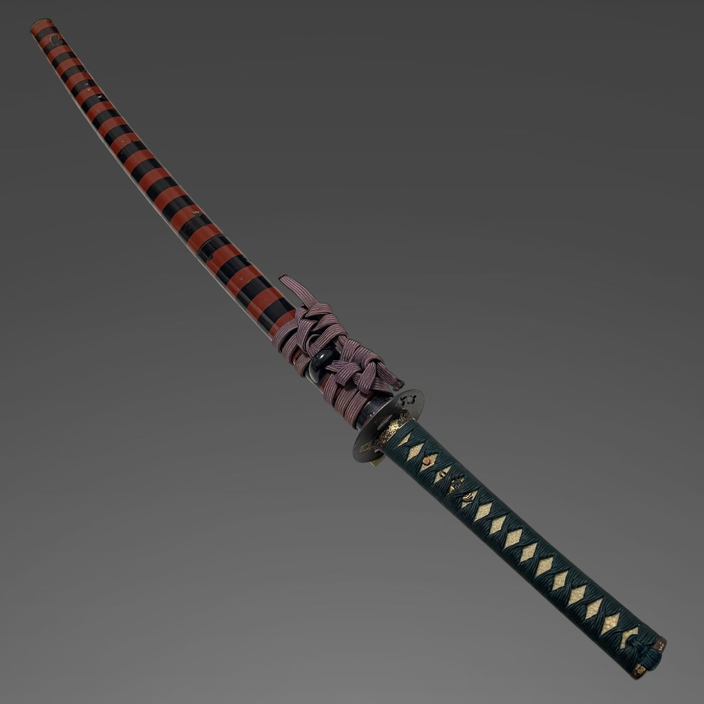 Noshuju Kane 濃州住兼 signed Long KATANA, Fuemakisaya 笛巻鞘, Straight blade, Early Edo period