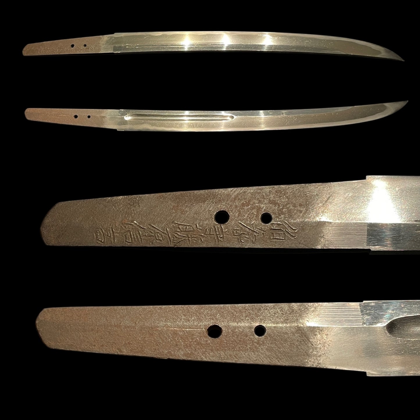 Very Wide Wakizashi, Hokinokami Fujiwara Nobutaka 伯耆守藤原信髙 signed, Edo period