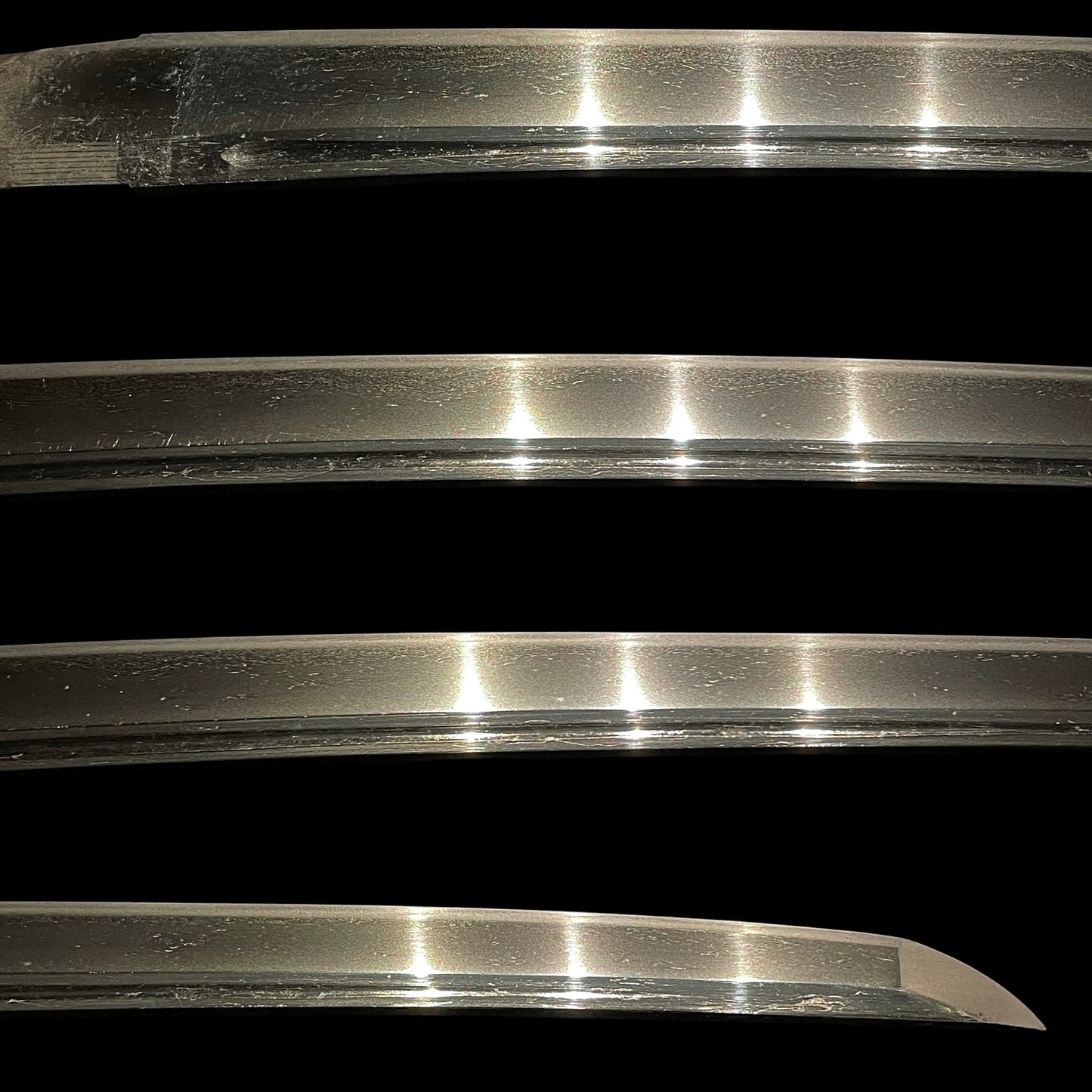 Bohi 棒樋, Suguha 直刃 Wakizashi in Shirasaya, Muromachi period mumei