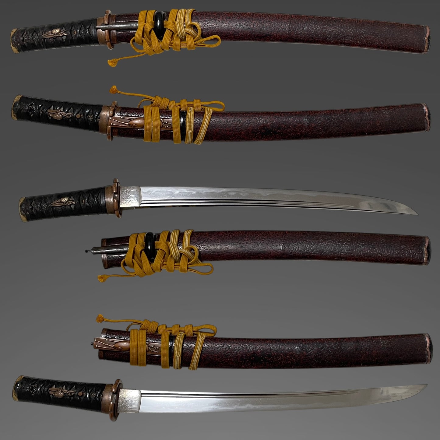 Sue-Seki 末関,  Hirazukuri Wakizashi, 平造脇差, with Kozuka kogai, Muromachi period