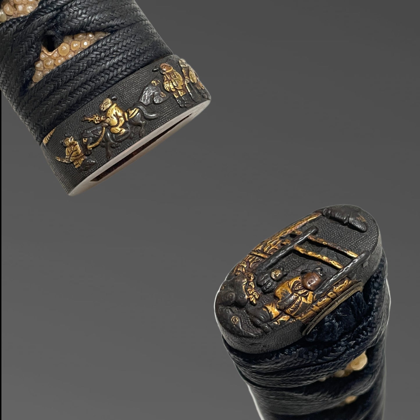 Hishuju Hironaga 肥州住廣長 signed Wakizashi, Ishimochiishi Saya 石首魚石鞘, Edo period