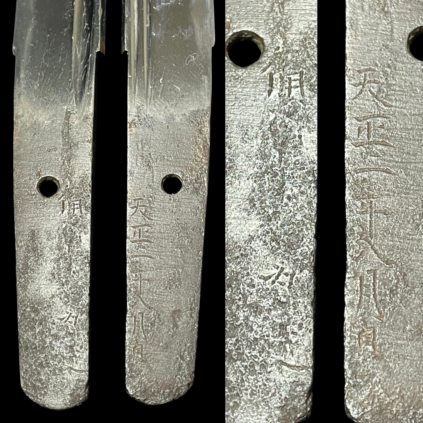 Aogaimijin-Saya 青貝微塵鞘 TANTO,  Bishuosafune Sukesada August 1574 備州長船祐定 天正二年八月日 signed