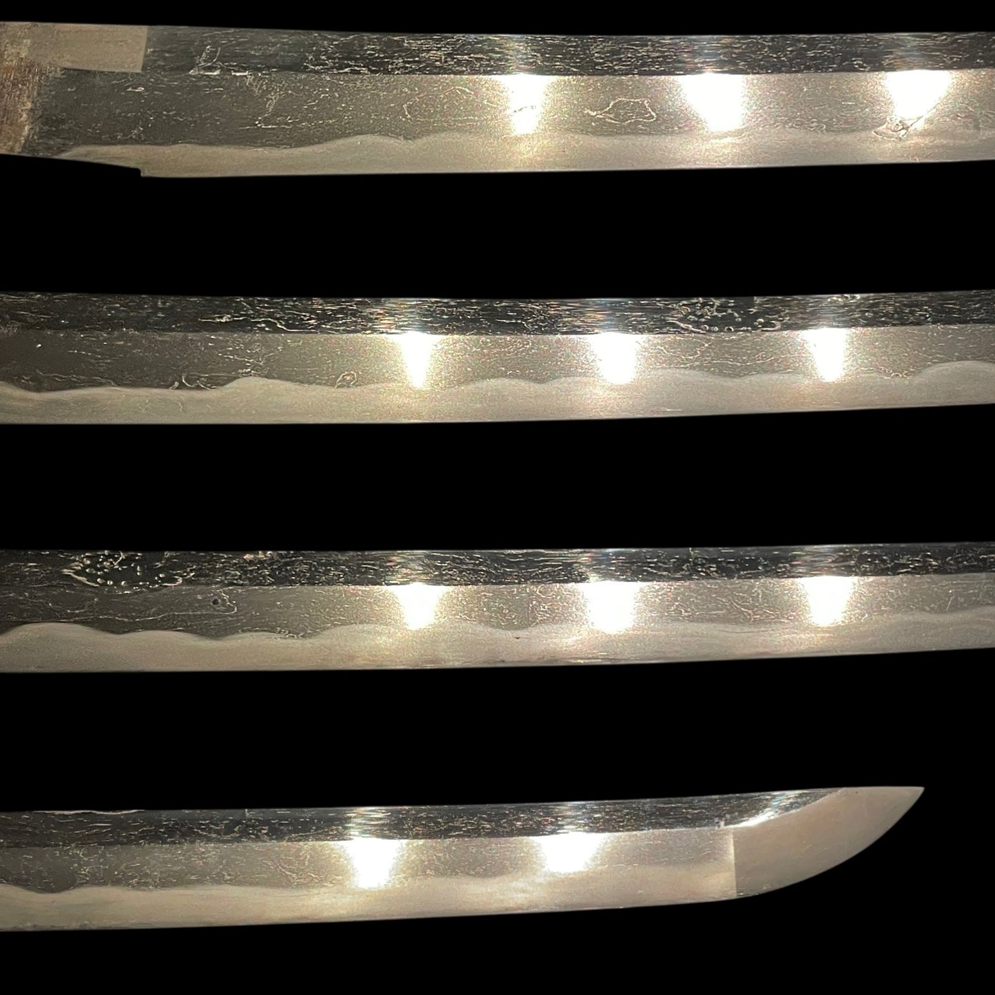 Midareab 乱刃 WAKIZASHI, Takarabune 宝船 TSUBA, Edo period mumei