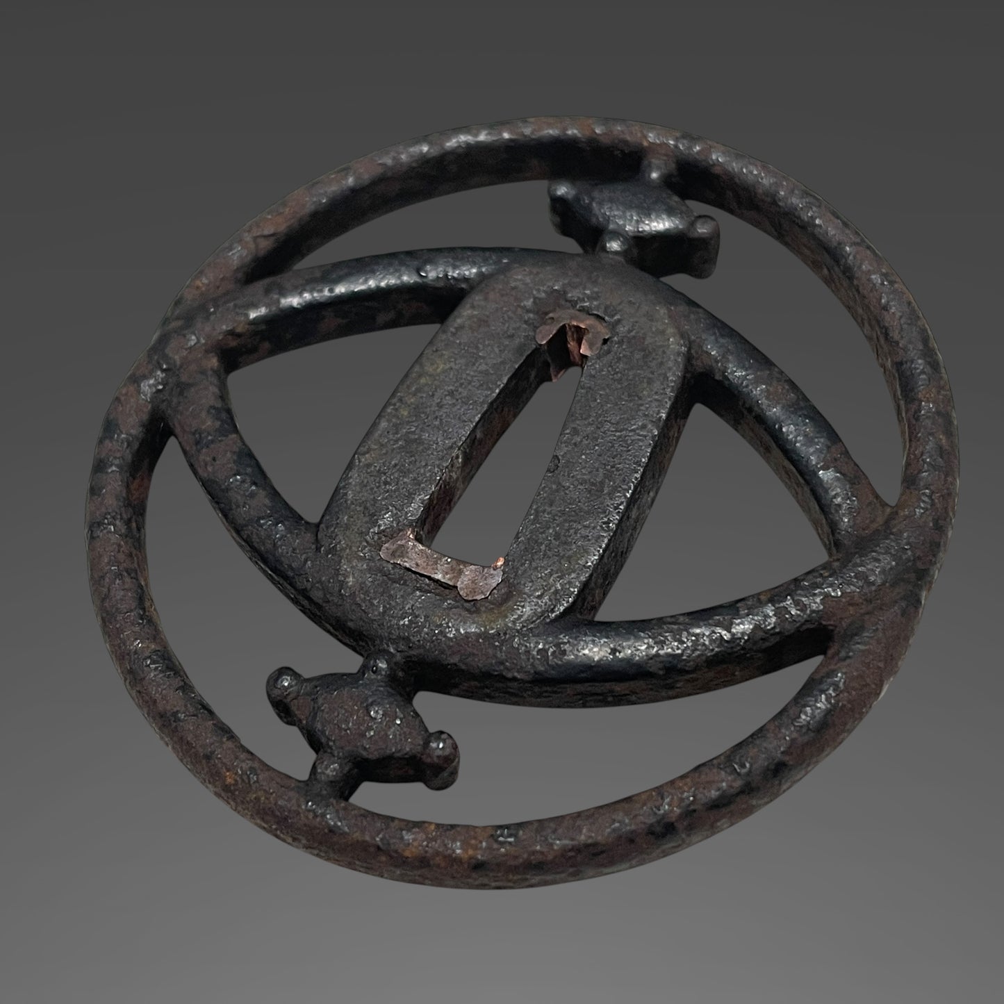 Higonokami Kuniyasu 肥後守国康 signed Long Wakizashi, Waterfowl Brass Fuchikashira, Edo period