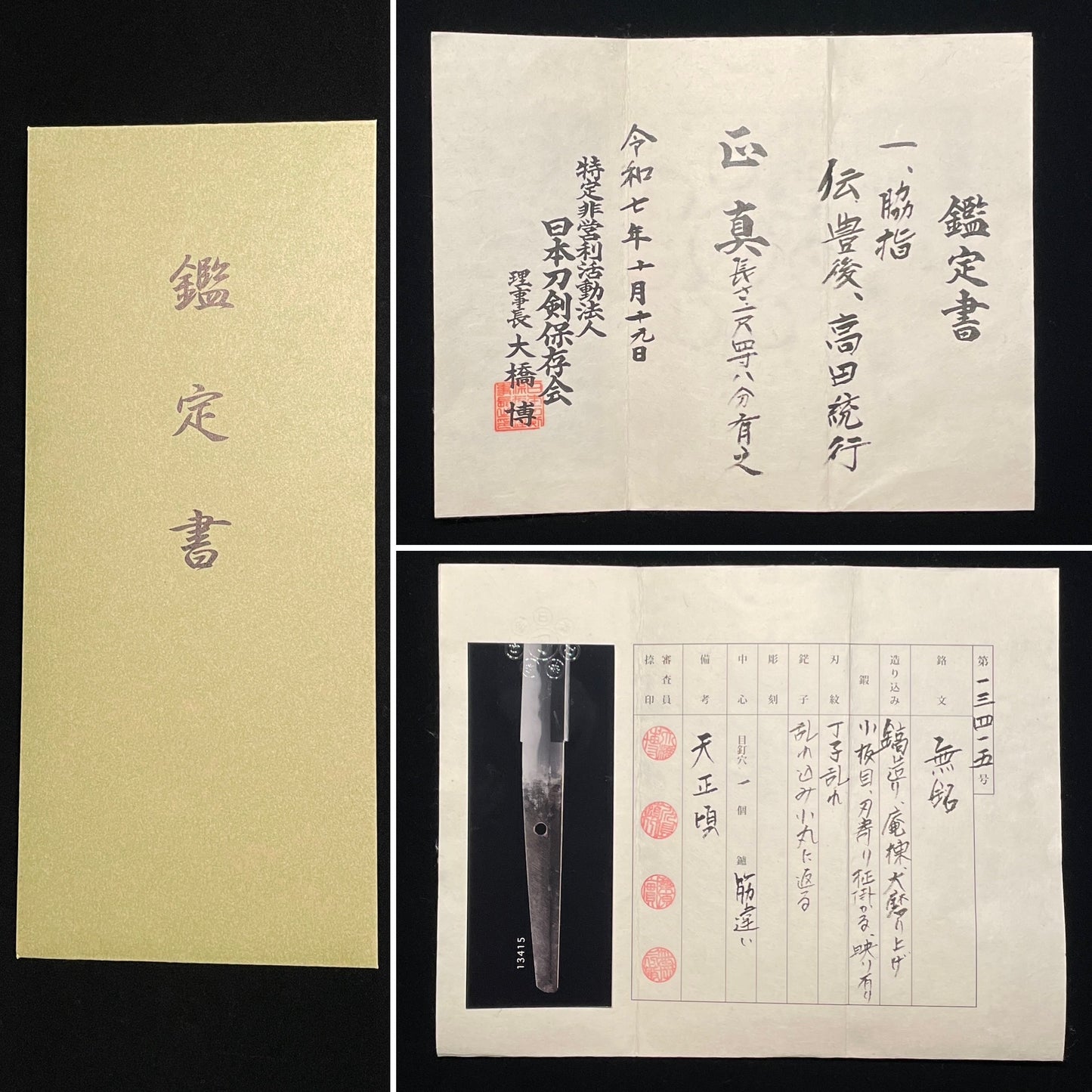 Amazing Hamon, Dragon Fittings Wakizashi, Takada Muneyuki 高田統行, Early Edo period